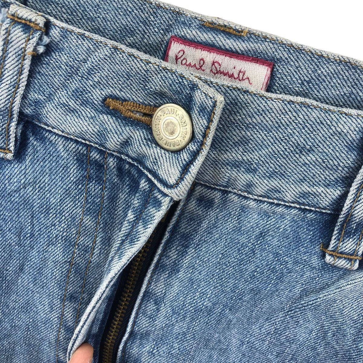 Paul Smith PAUL SMITH Jeans Skirt Embroidery Flowers Logo Size 30" / US 8 / IT 44 - 4 Thumbnail