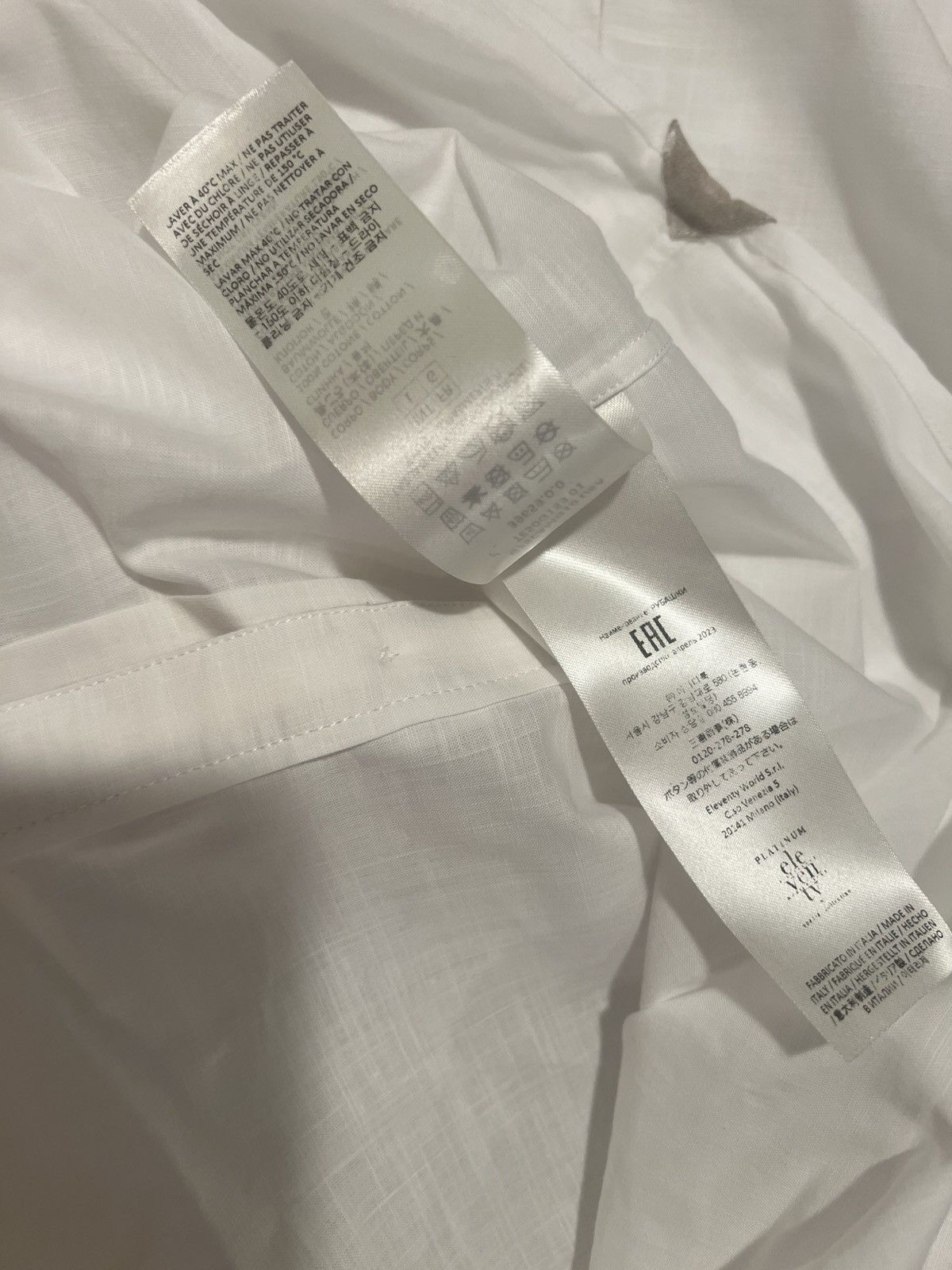 Eleventy Eleventy platinum cotton shirt. L. $250 Size US L / EU 52-54 / 3 - 3 Thumbnail