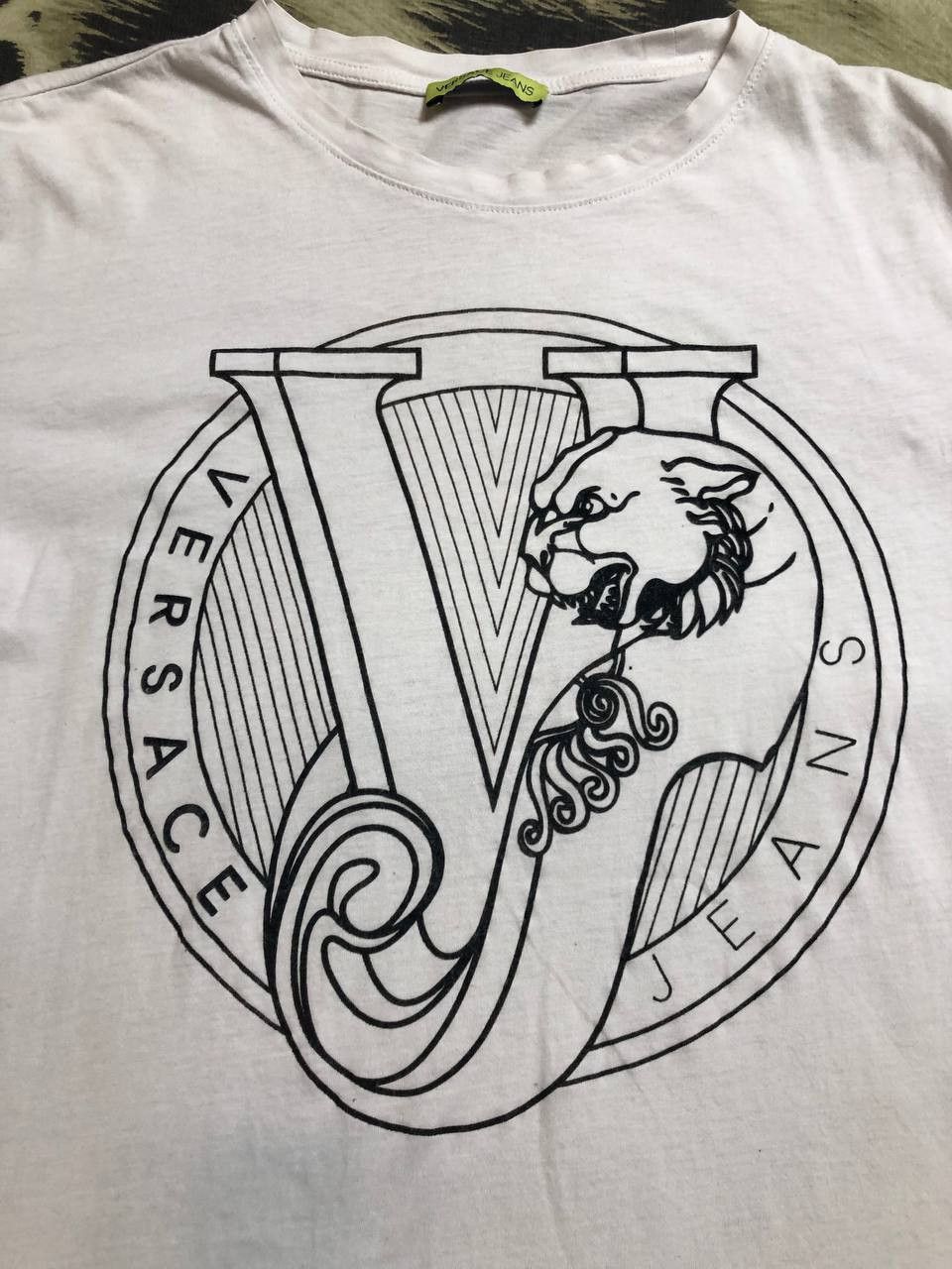 Versace Jeans Couture Versace Jeans Logo White Tee Shirt streetwear Size US M / EU 48-50 / 2 - 5 Thumbnail