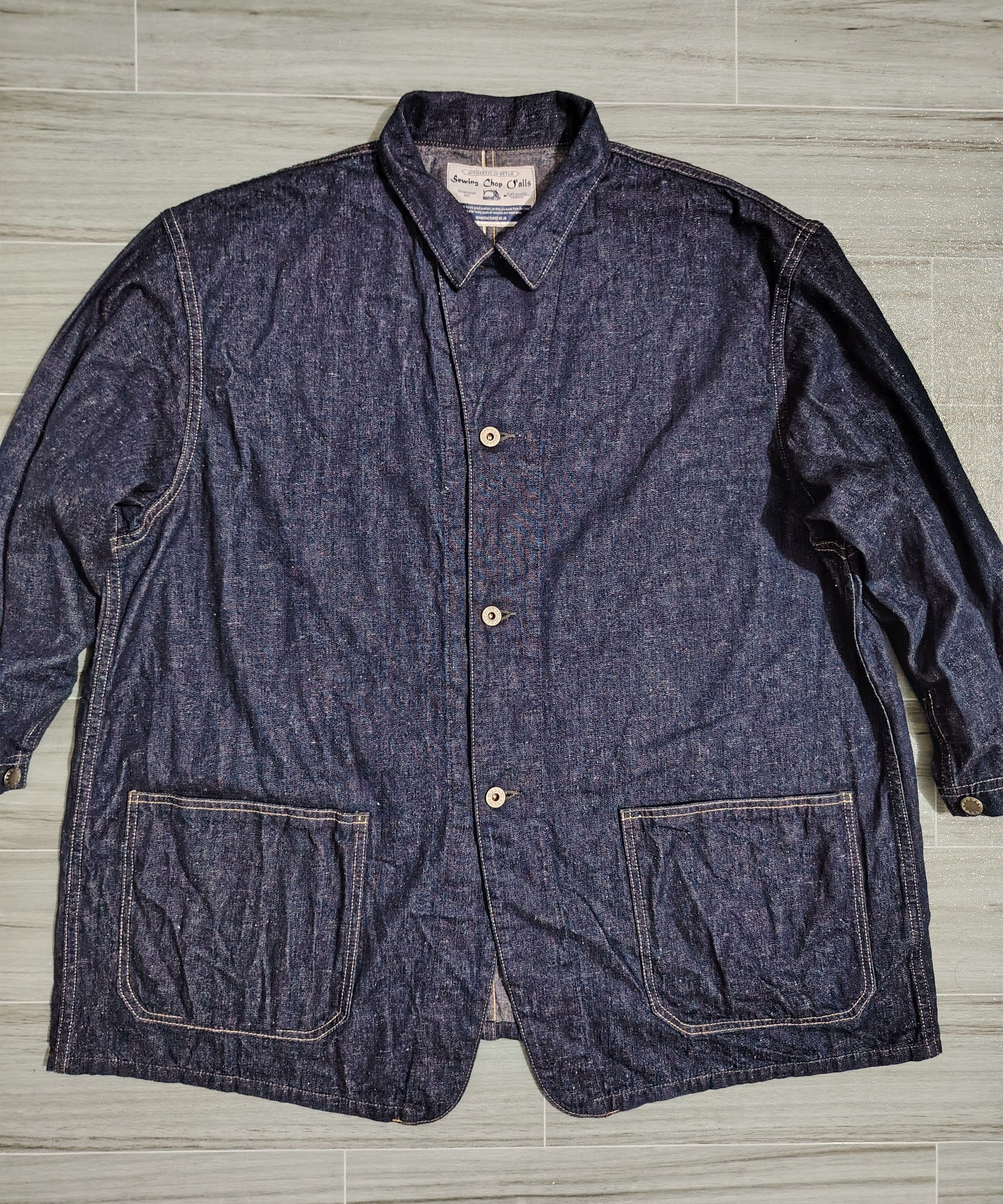 JOHN BULL - Sewing Chop O'alls WWII Denim Coverall Jacket