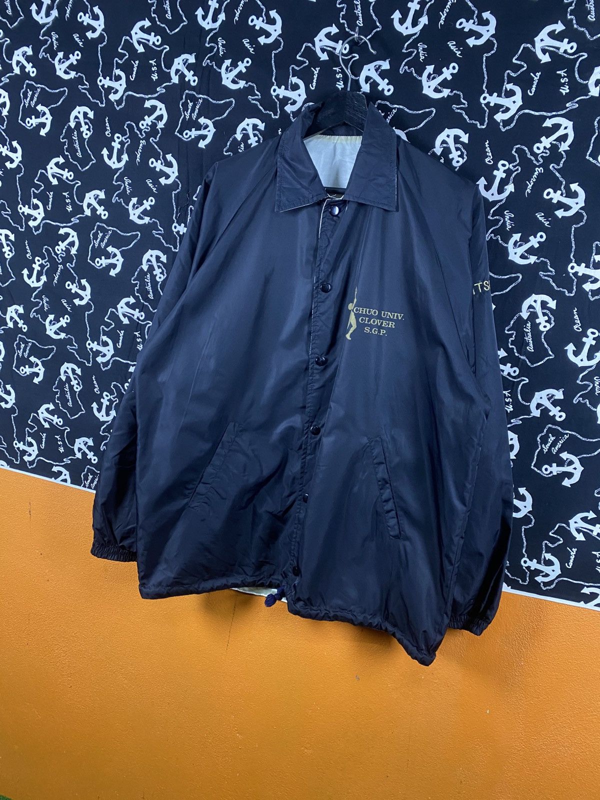 Vintage Vintage Chuo University Clover Tennis Team Coach Jacket Size US M / EU 48-50 / 2 - 6 Thumbnail