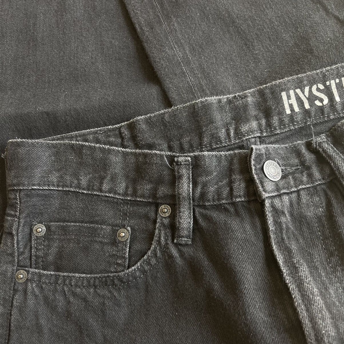 Hysteric Glamour Devil Girl Leather Patch Straight Denim Jeans Size US 30 / EU 46 - 3 Thumbnail