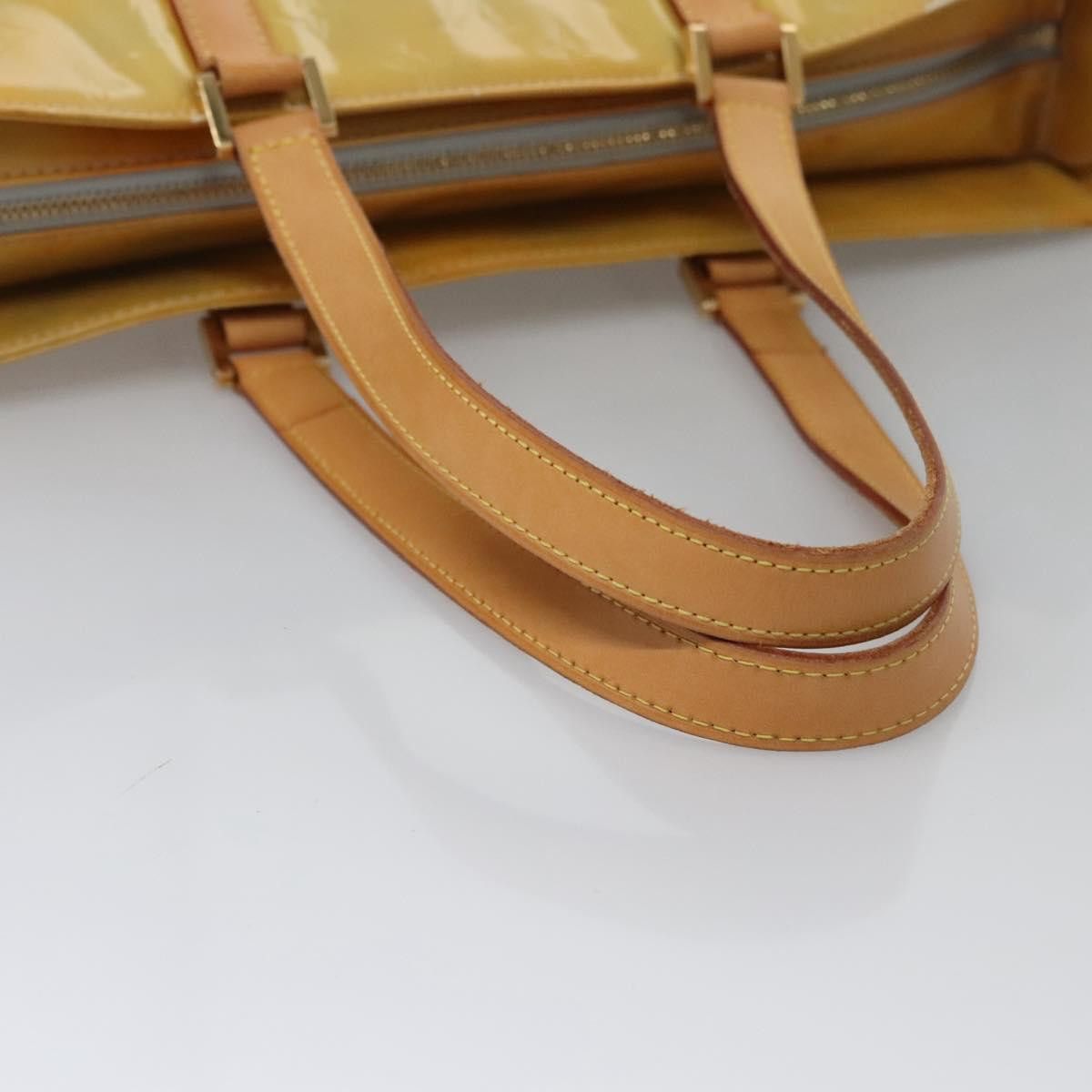 Louis Vuitton LOUIS VUITTON Monogram Vernis Columbus Tote Bag Gris M91028 Size ONE SIZE - 8 Thumbnail
