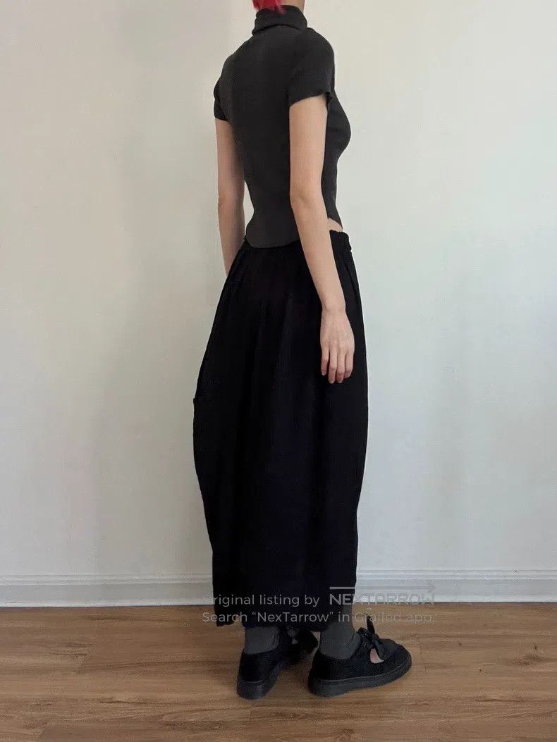 Yohji Yamamoto Yohji Yamamoto size 2 Vertical cut half skirt Size 24" / US 00 / IT 34 - 6 Thumbnail