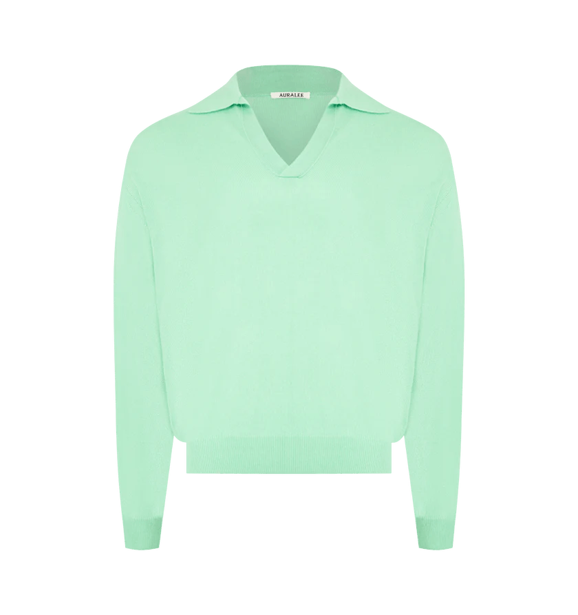Auralee o1h1sh10626 Knit Skipper Polo | Grailed