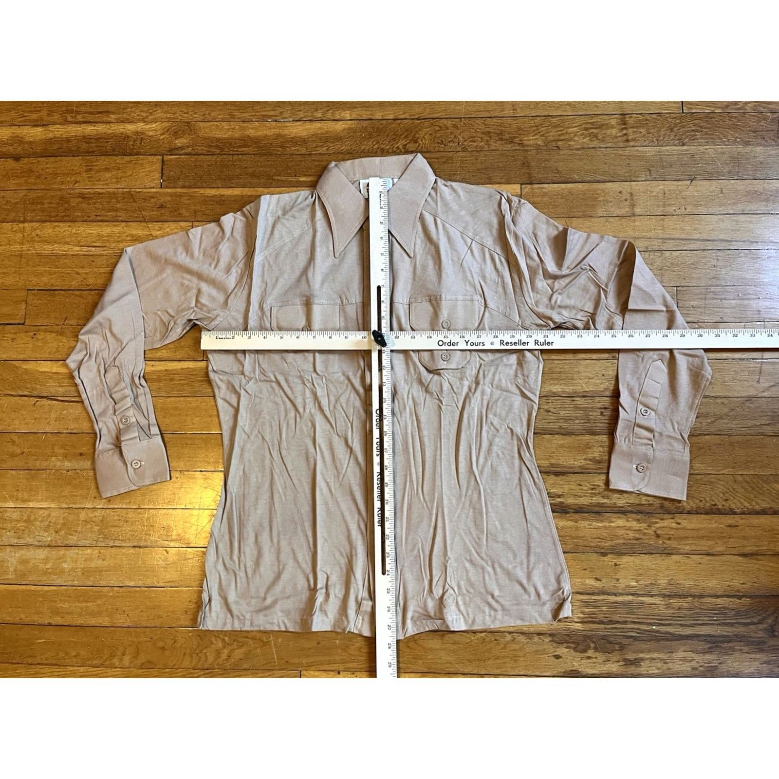 Vintage VINTAGE El Toro Bravo Bull Shirt Men’s Large Beige 70s Cowboy Western Shirt Mens L Beige 70s Bullshirt Button-Up Collared Long Sleeve Size US L / EU 52-54 / 3 - 5 Thumbnail