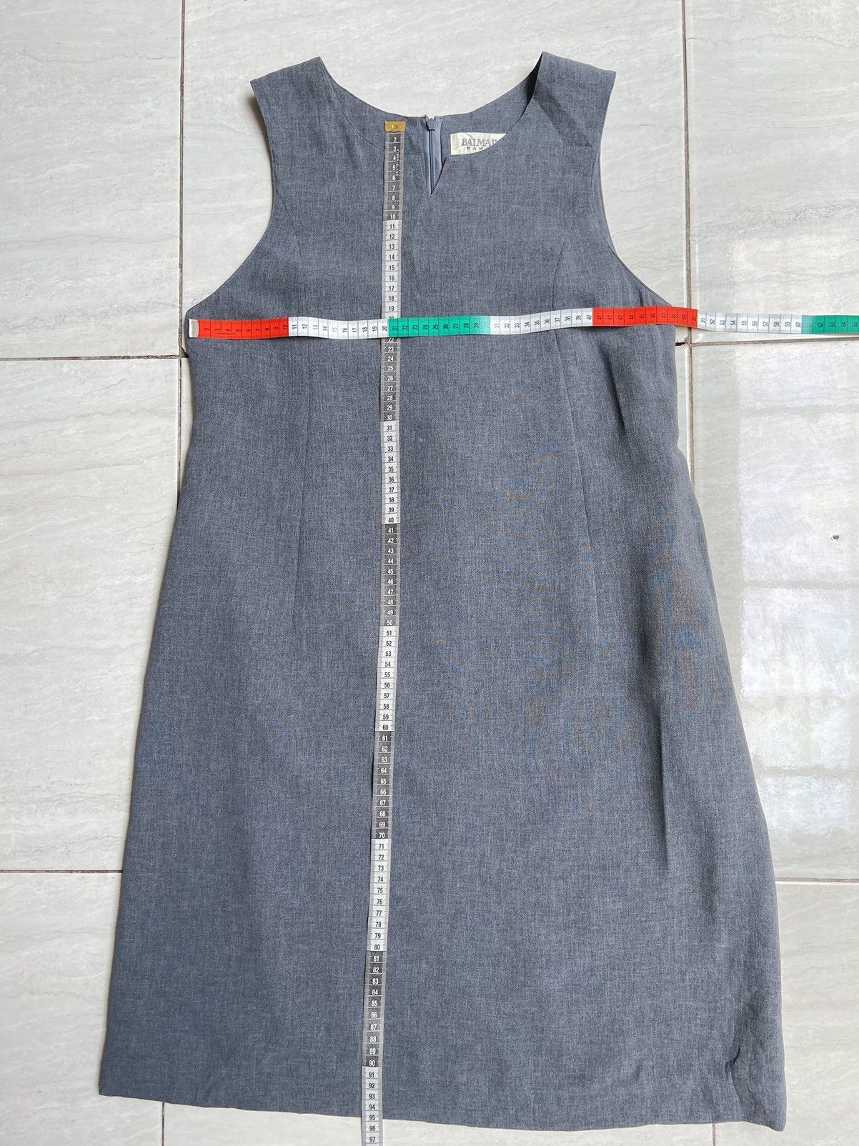 Balmain BALMAIN Grey Dress Size S / US 4 / IT 40 - 2 Thumbnail