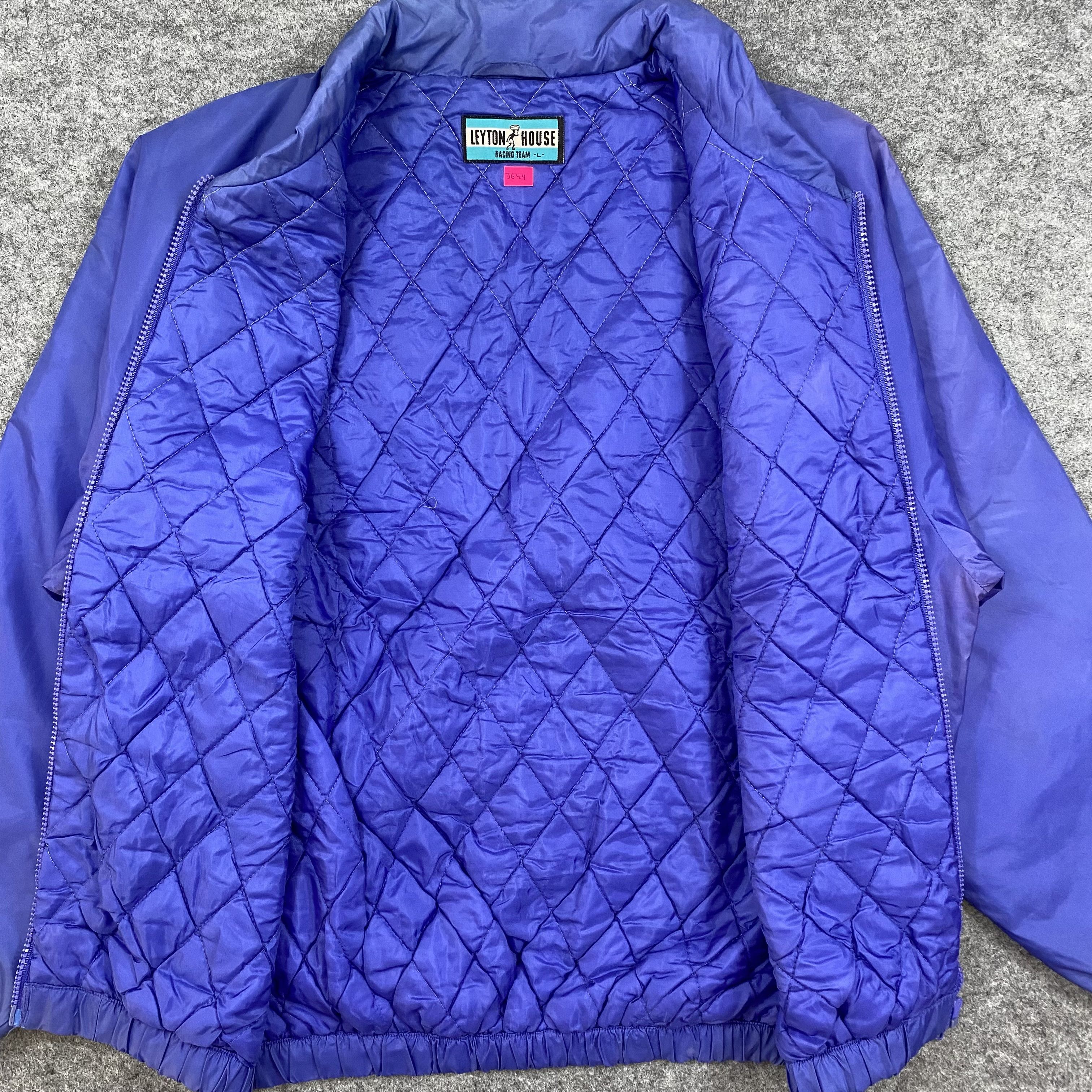 Vintage Vintage 90s Leyton House Racing Team F1 Bomber Jacket-J644 Size US L / EU 52-54 / 3 - 3 Thumbnail