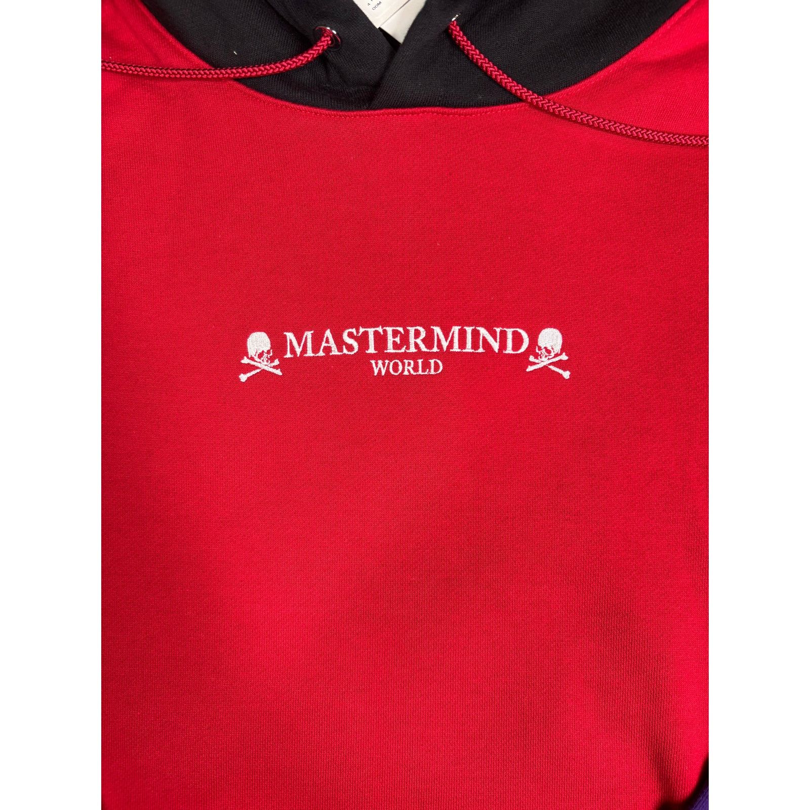 Mastermind Japan Mastermind World Vs. Bape Multi-Colored Red Hoodie Size LG Size L / US 10 / IT 46 - 3 Thumbnail