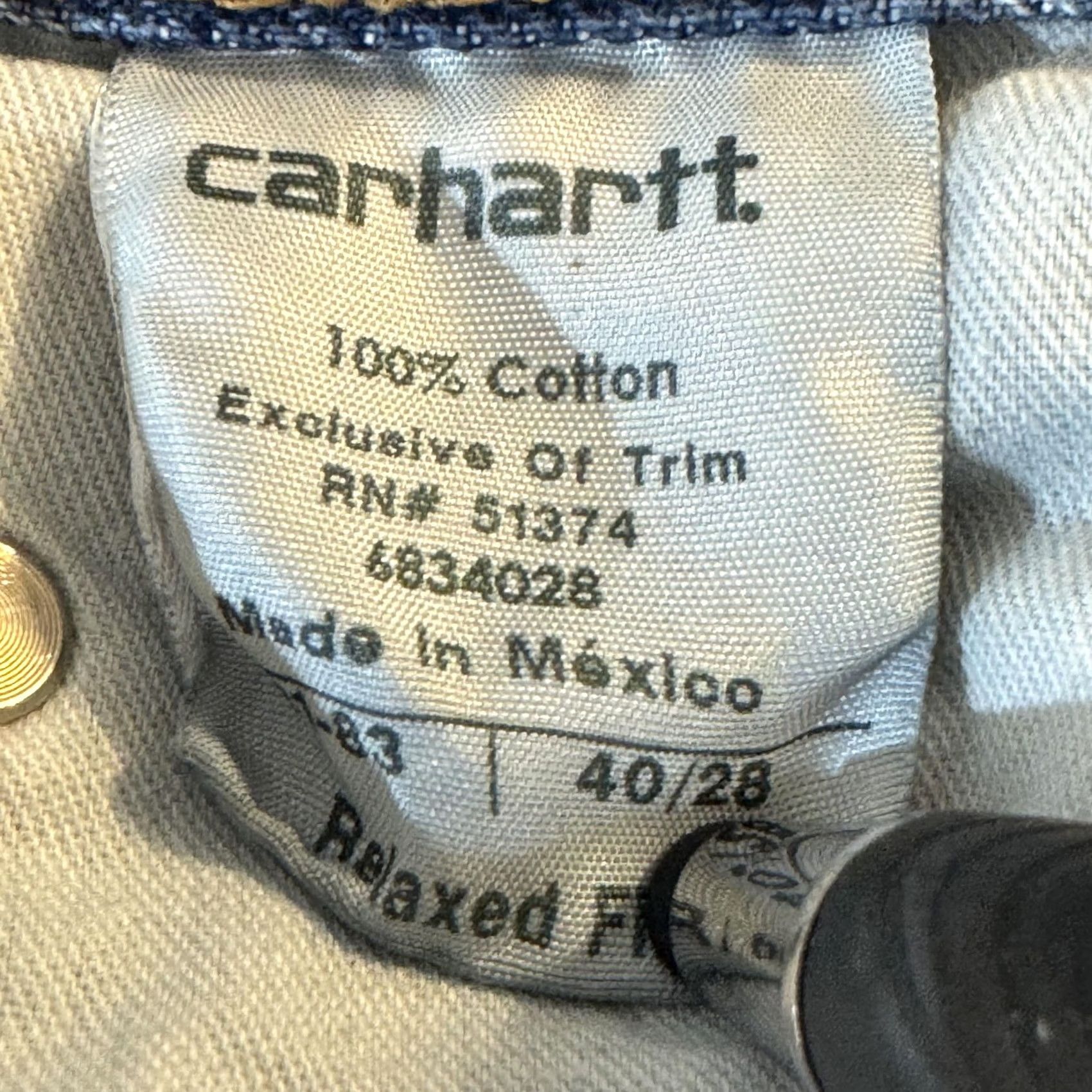 Carhartt VINTAGE Carhartt Jeans Mens 40x28 Blue Relaxed Fit Workwear Denim Pants 40x28 Mens Jeans Blue Carhartt Workwear Denim Jeans Mens Green? Size US 40 / EU 56 - 6 Thumbnail