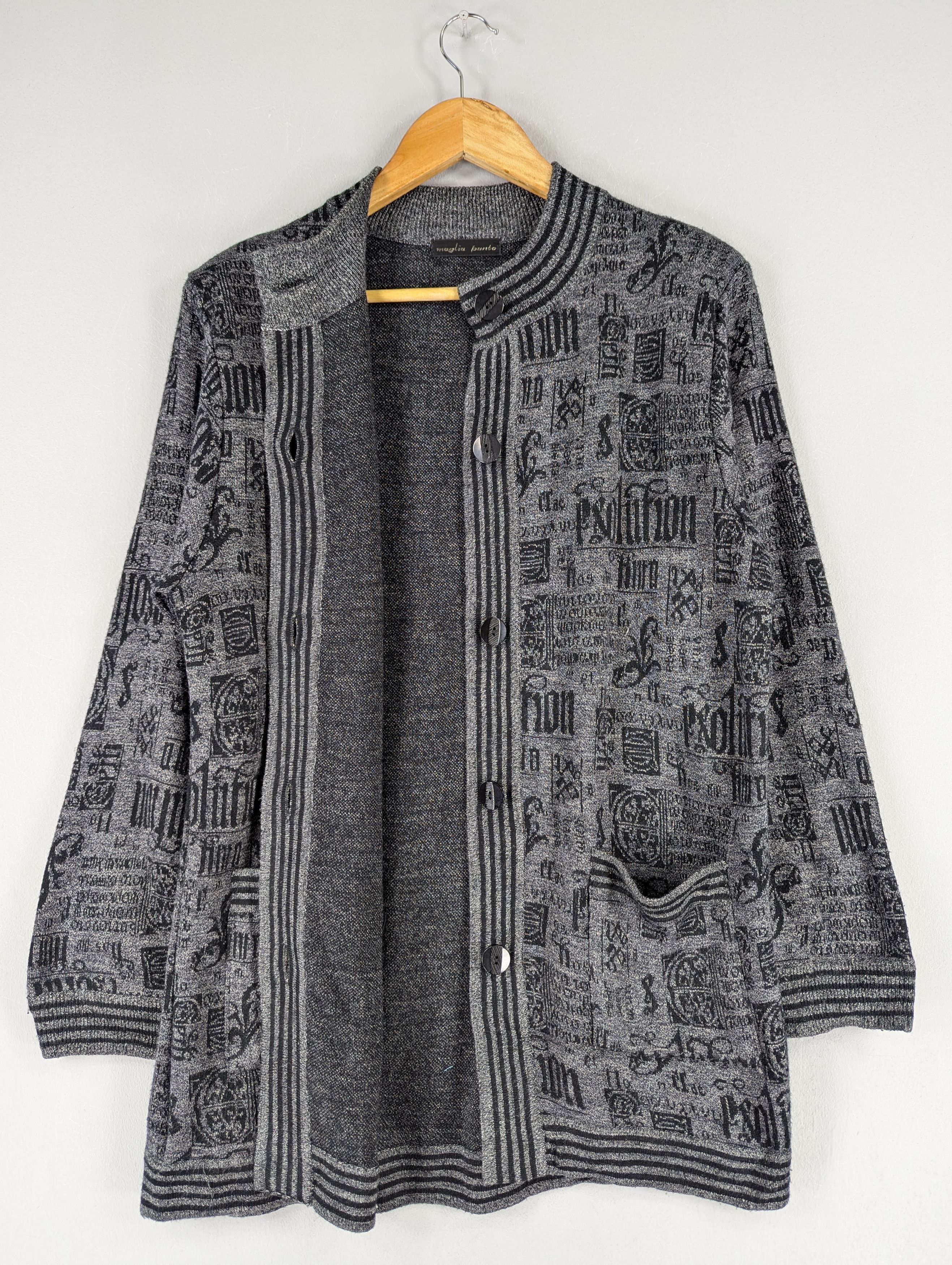 Japanese Brand Vintage Maglia Punto Button Ups Acrylic Cardigan Jacket Size M / US 6-8 / IT 42-44 - 7 Thumbnail