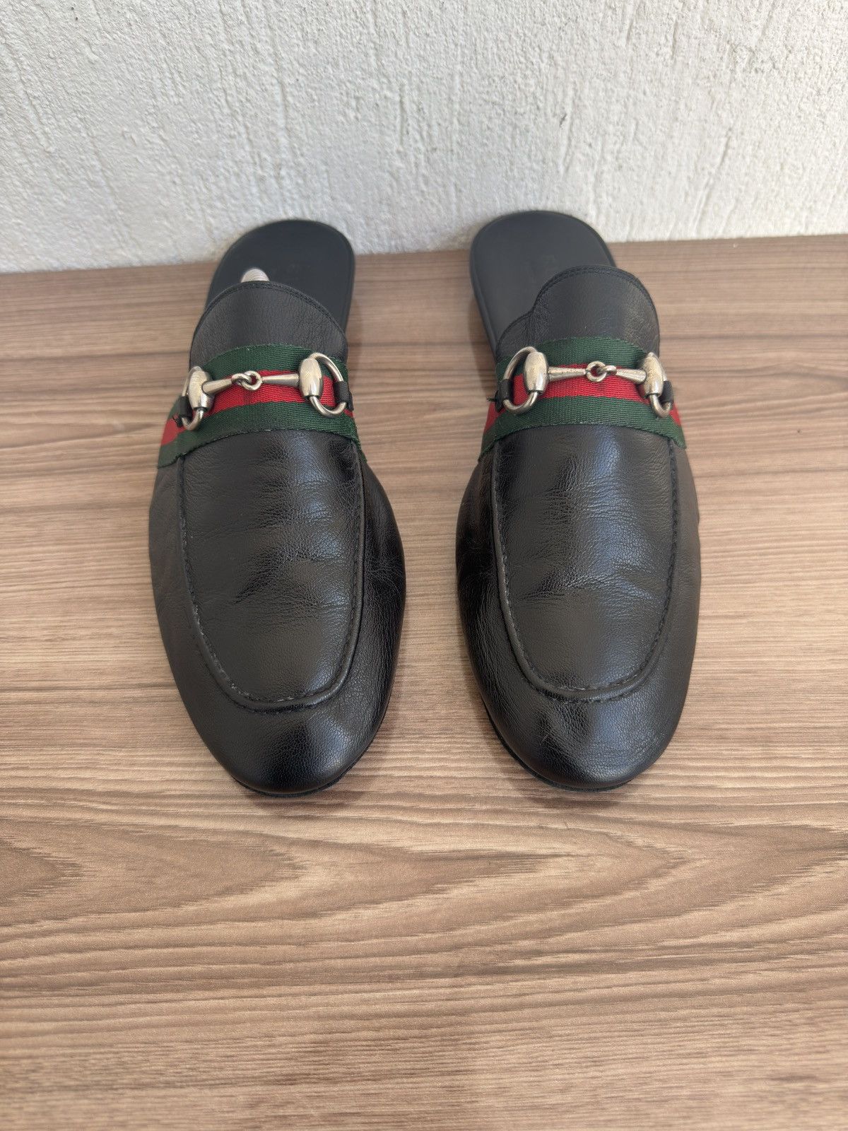 Gucci Princetown horsebit web Sandals Size US 8 / EU 41 - 3 Thumbnail