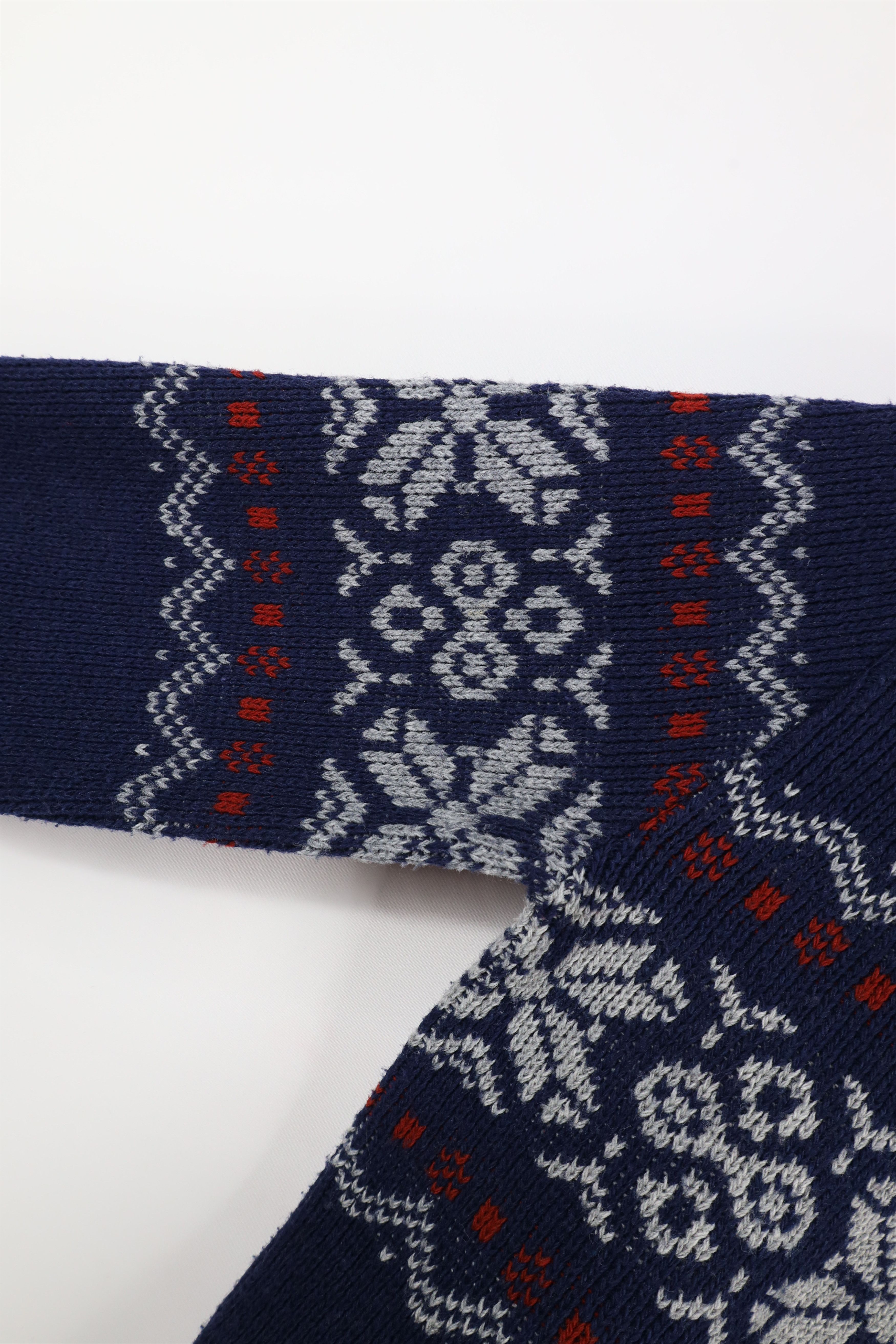 Vintage Vintage 90s Streetwear Snowflake Fair Isle Knit Sweater Size US M / EU 48-50 / 2 - 5 Thumbnail