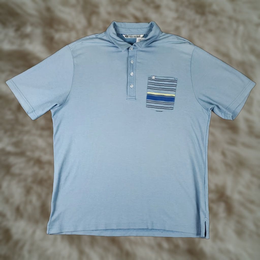 TravisMathew Travis Mathew Polo Shirt Mens Size XL Blue Casual Short Sleeve Polo Shirt Travis Mathew XL Blue Casual Short Sleeve Shirt Men Polo Size US XL / EU 56 / 4 - 1 Thumbnail