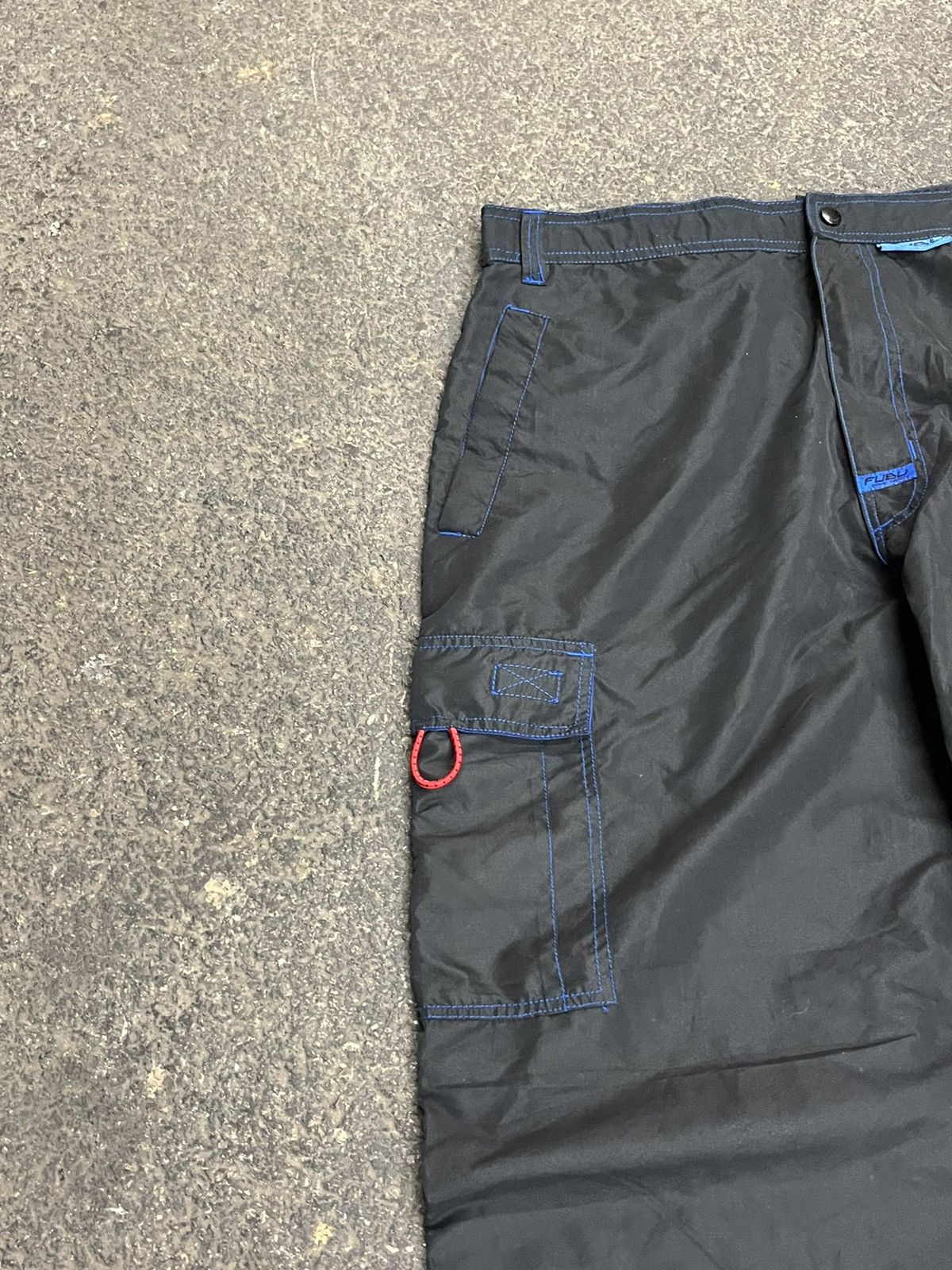 Fubu × Vintage Y2k baggy fit track pants Fubu multi pocket utility rave Size US 36 / EU 52 - 4 Thumbnail
