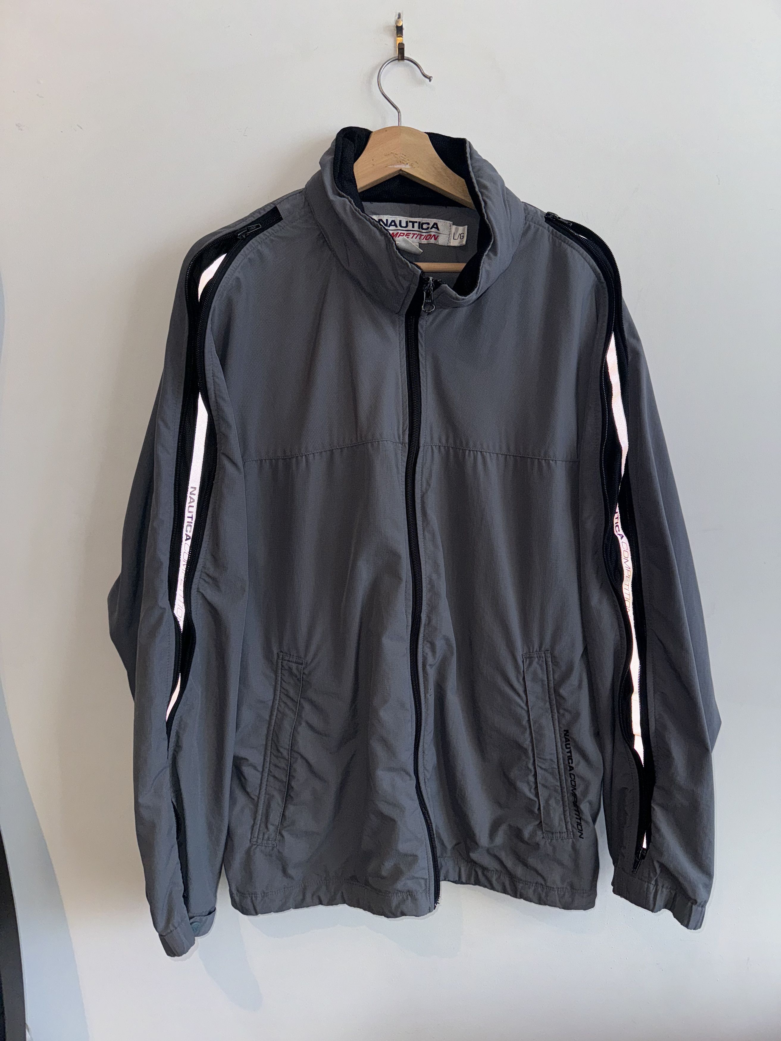 Nautica × Vintage y2k 00s Nautica Windbreaker Reflective Size L Size US L / EU 52-54 / 3 - 3 Thumbnail