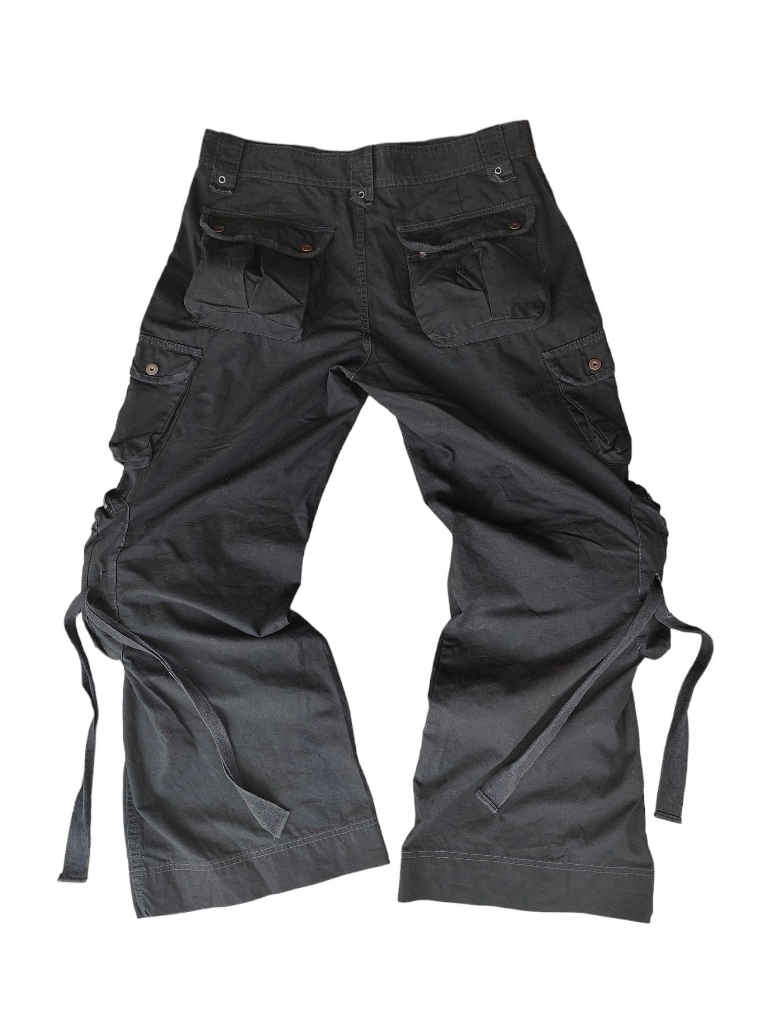 Japanese Brand 🎸Hendrix Project Archival 3d flared cargos🎸 Size US 36 / EU 52 - 3 Thumbnail