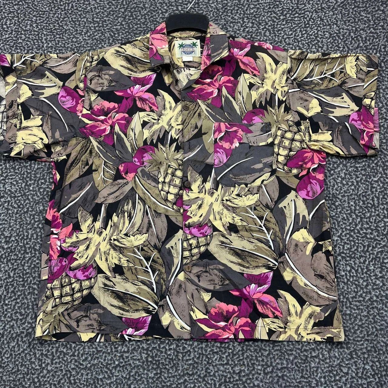 Other Tropical Shirt Men Hawaiian Floral Button Up Cotton L Size US L / EU 52-54 / 3 - 1 Thumbnail