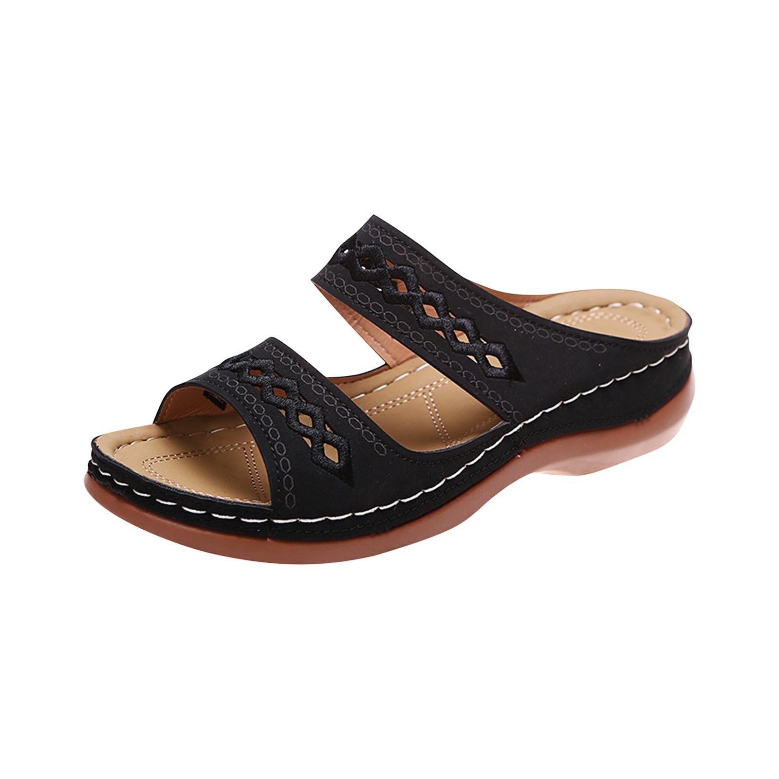 Other Black Sandals Womens Size 8 Fashion Casual Wedges Shoes Size US 8 / IT 38 - 1 Thumbnail