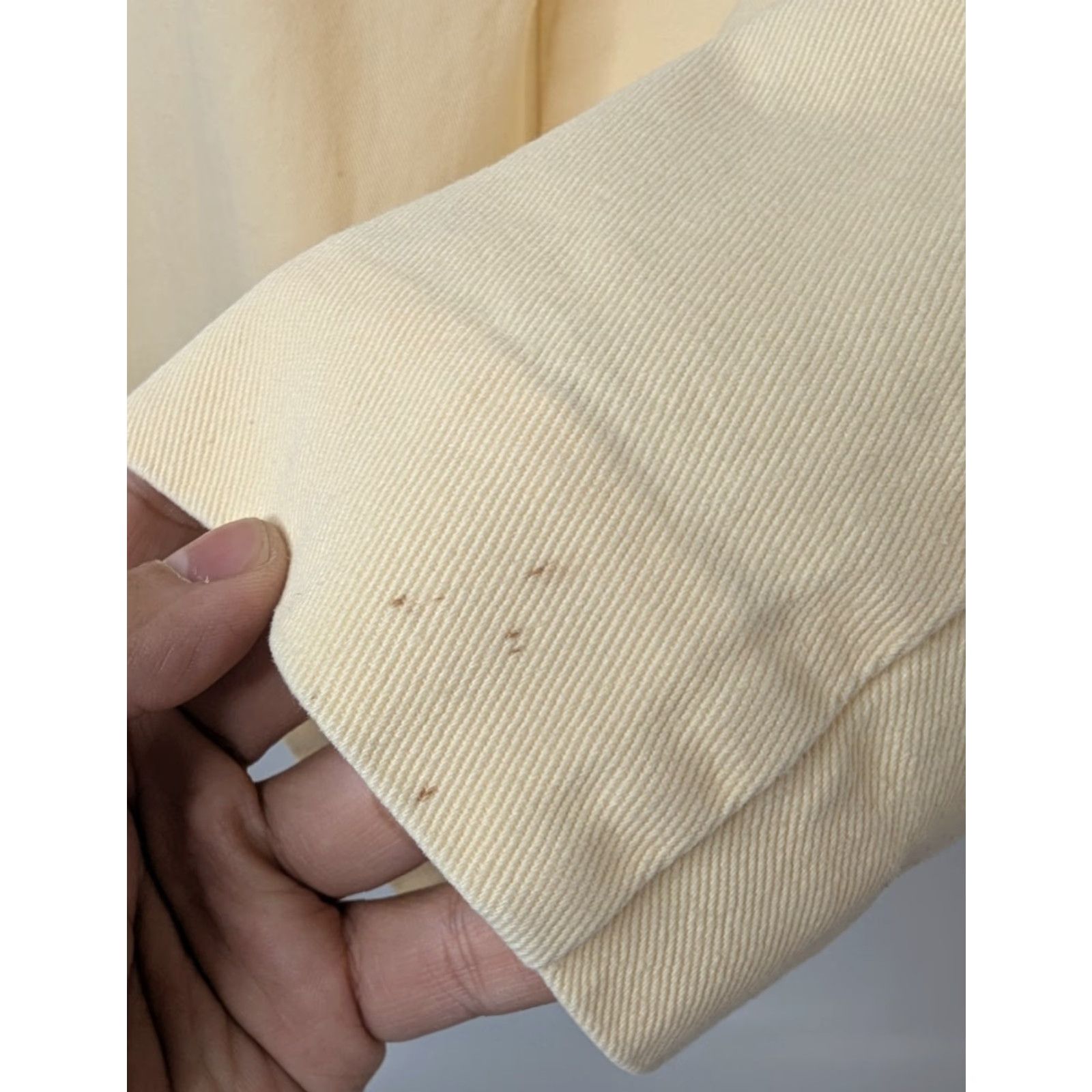 Orvis VINTAGE Orvis Skirt Size 16P Twill Button A Line Yellow Pleated USA Made Cottage Size 38" / US 16 / IT 52 - 5 Thumbnail