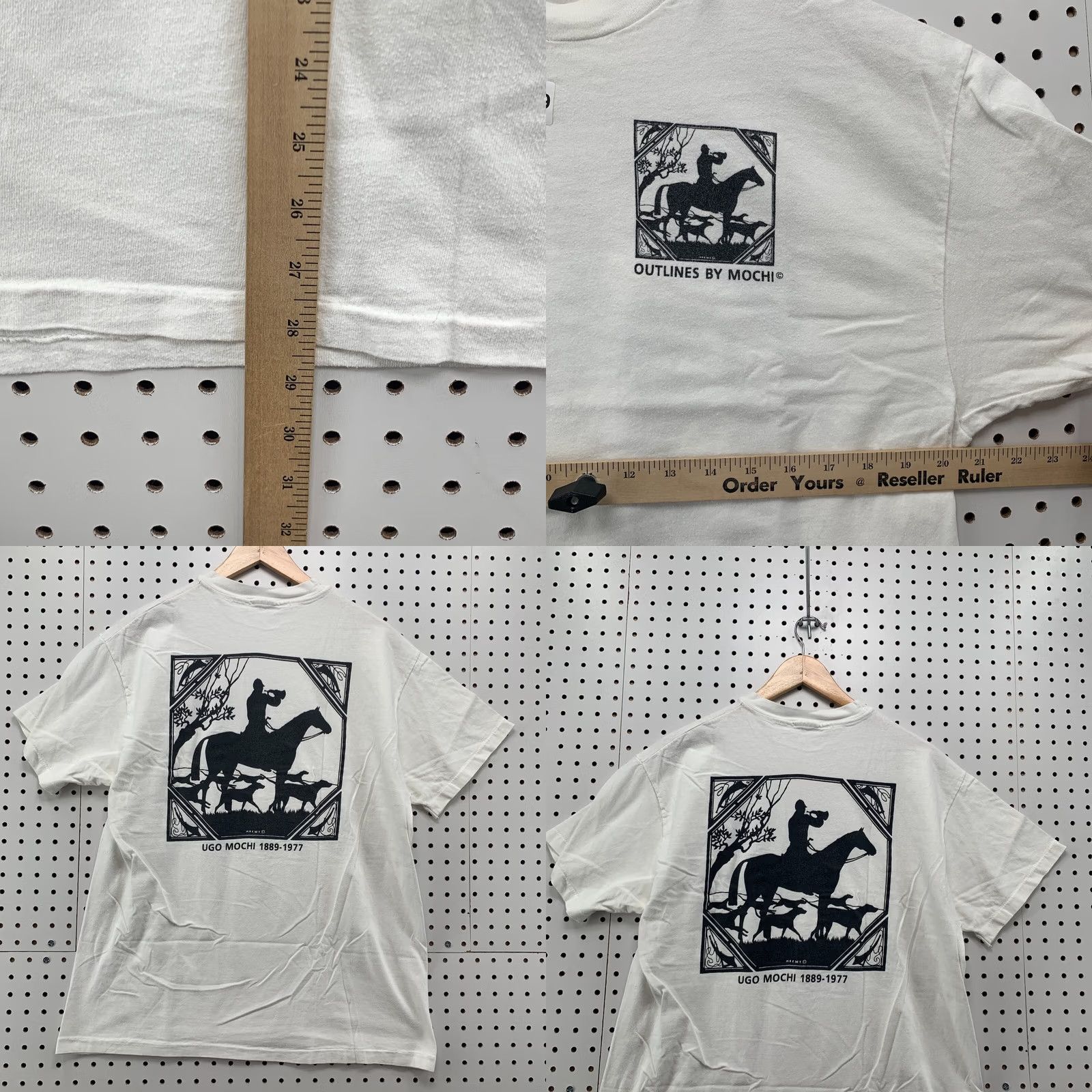 Vintage VINTAGE UGO Mochi Shirt White Single Stitch Artist TEE Adult Large 21x28.5 Size US L / EU 52-54 / 3 - 9 Thumbnail