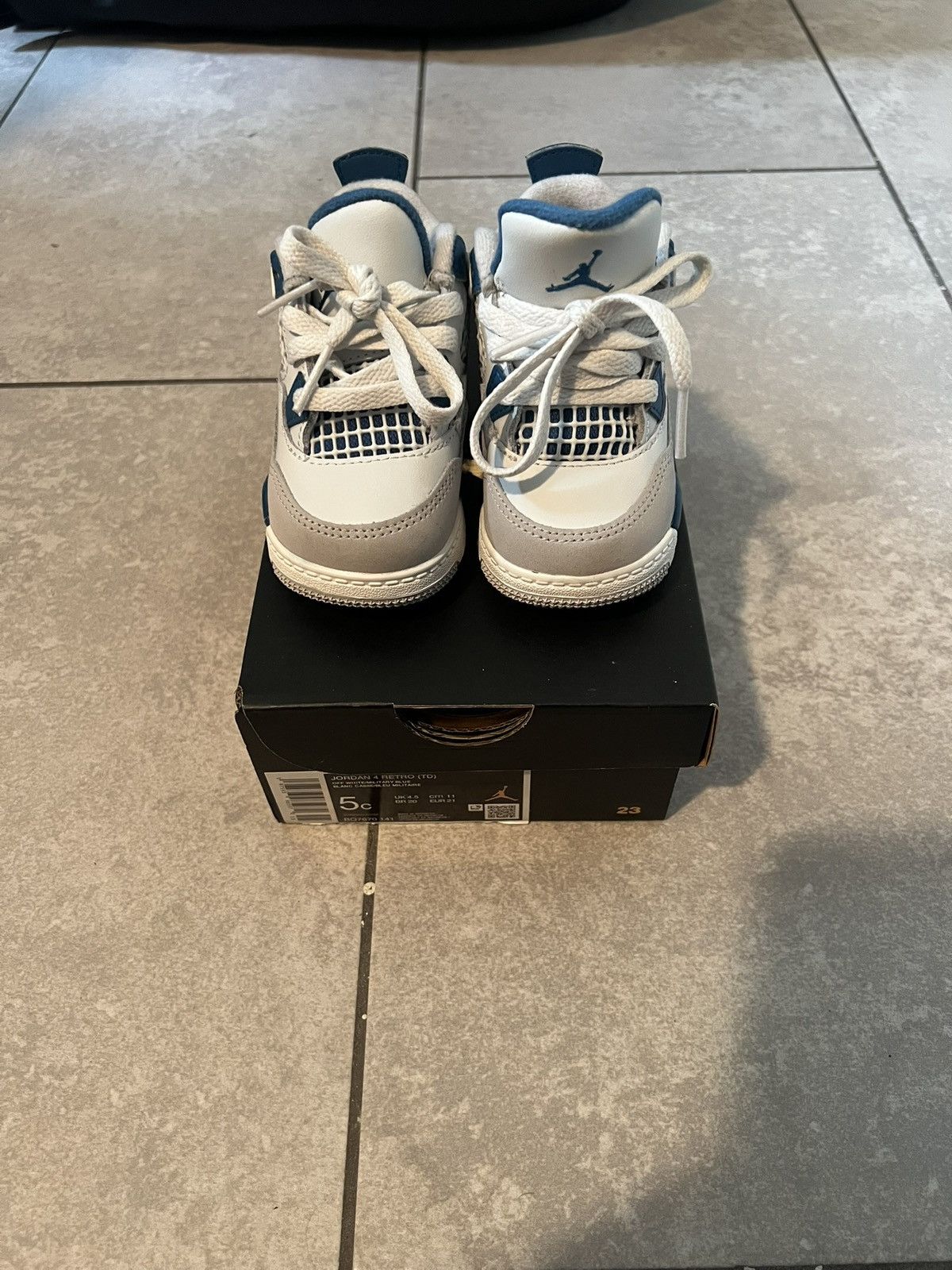 Jordan Brand Air Jordan 4 Toddler Retro ‘Military Blue’ (2024) Size 5C Size US 5 / EU 37 - 2 Thumbnail