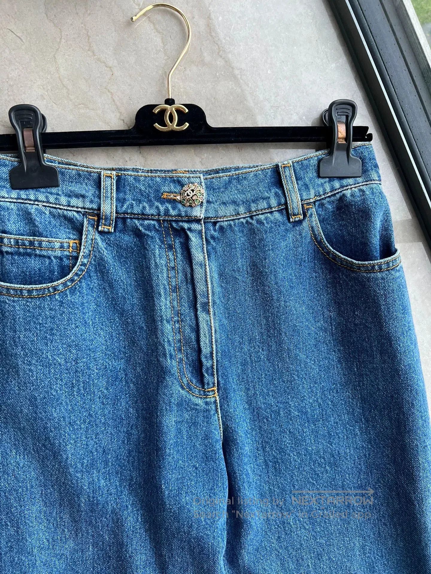 Chanel Chanel 22K Denim Jeans Size 36. Size US 36 / EU 52 - 2 Thumbnail