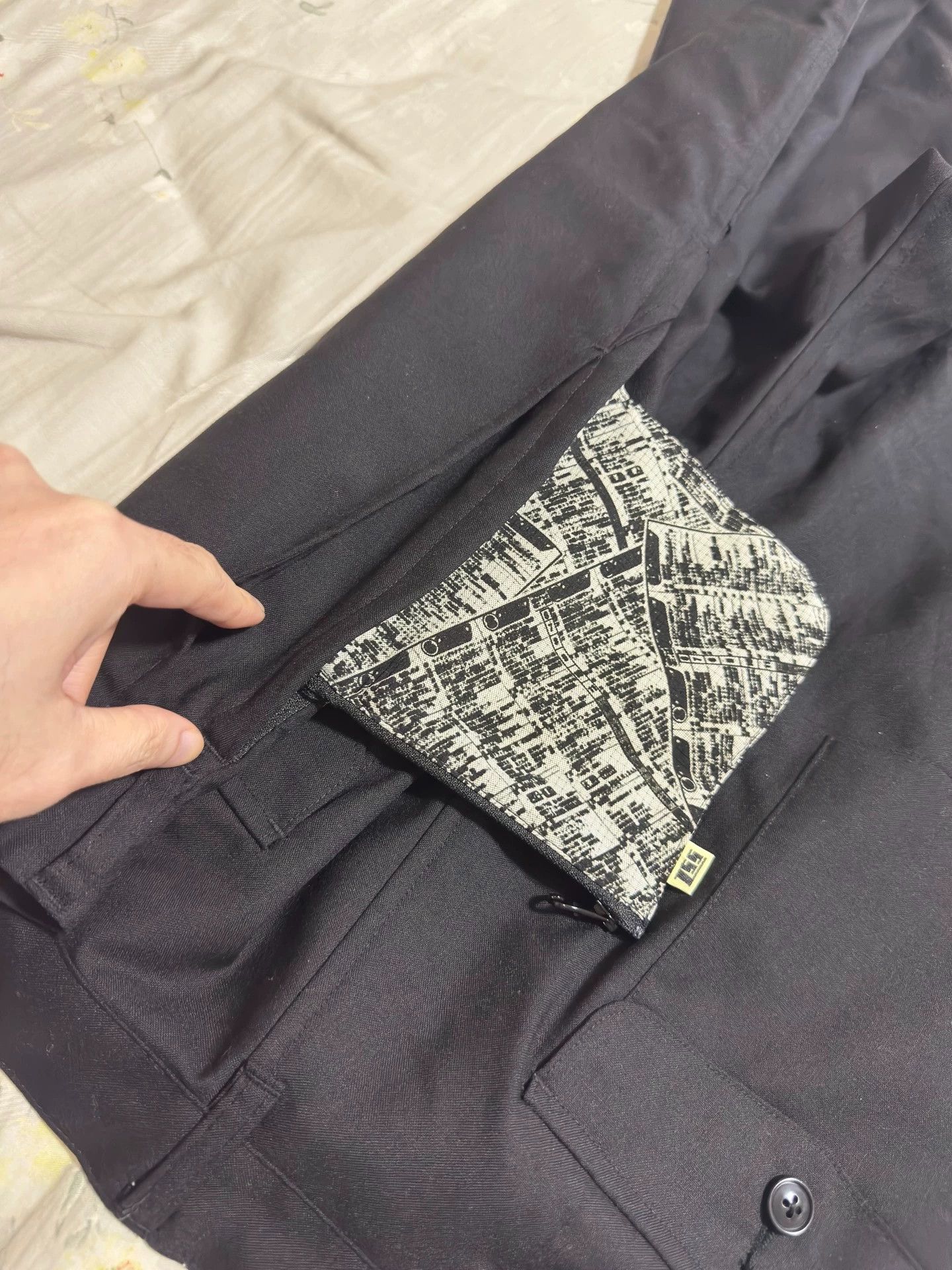 Beams Japan beams ssz 22ss wool hidden-pocket work pants black XL Size US 36 / EU 52 - 5 Thumbnail