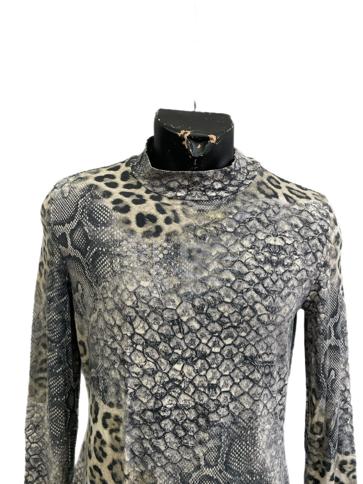 Japanese Brand jpg style exotic animal print longsleeve y2k turtle neck Size US M / EU 48-50 / 2 - 2 Thumbnail