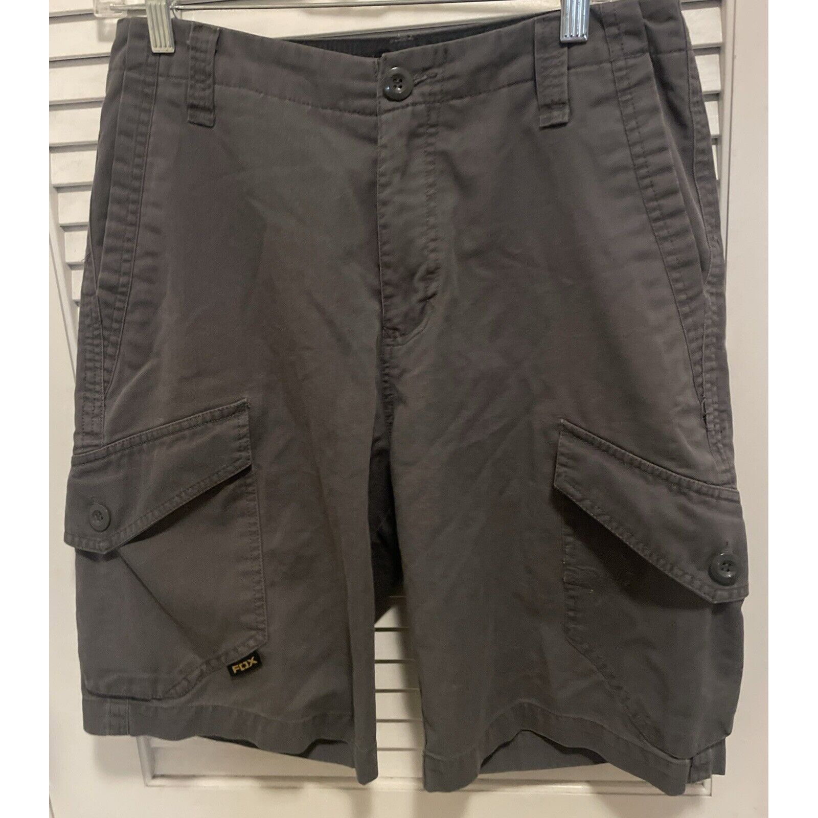 Fox Racing Fox Racing Cargo Shorts Gray Mens Size 30 Size US 30 / EU 46 - 1 Thumbnail