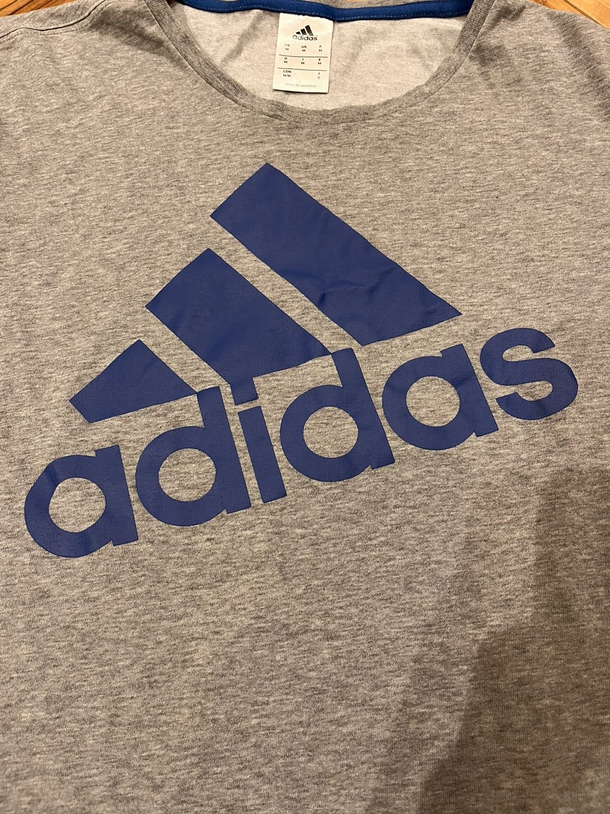 Adidas Adidas Men’s Grey Graphic T-Shirt – Size M Size US M / EU 48-50 / 2 - 2 Thumbnail