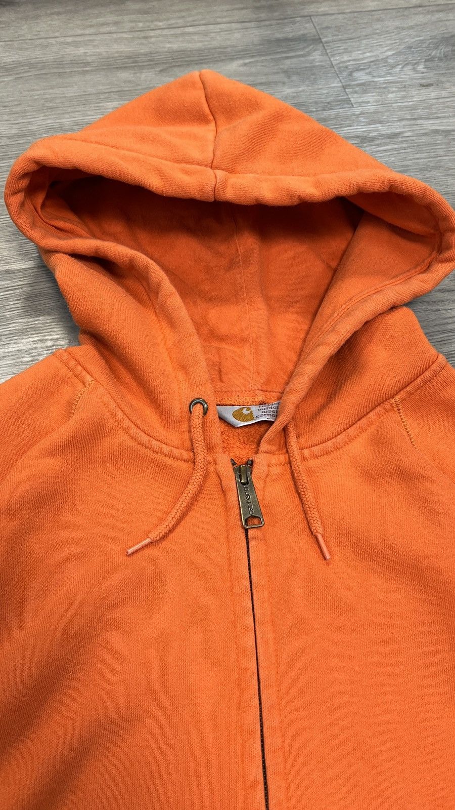 Carhartt Vintage Carhartt Orange Heavyweight Zip Chase Jacket Hoodie Size US XL / EU 56 / 4 - 4 Thumbnail