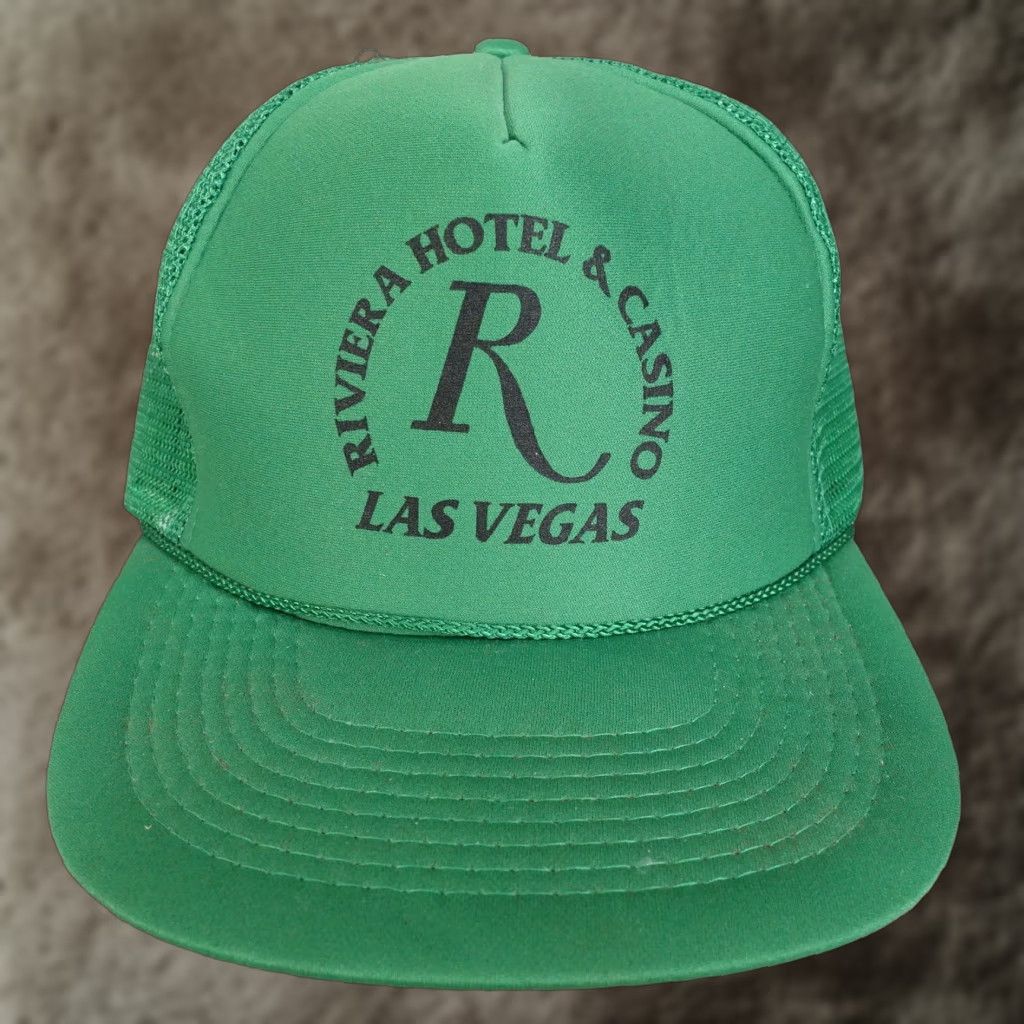 Rivieras VINTAGE RIVIERA HOTEL & CASINO GREEN FOAM TRUCKER HAT ADJUSTABLE UNISEX Size ONE SIZE - 1 Thumbnail