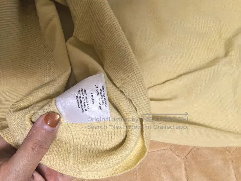 Loro Piana Loro Piana Lemon yellow three-quarter sleeve knitted top Size XS / US 0-2 / IT 36-38 - 3 Thumbnail