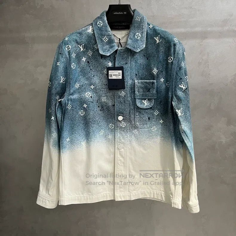 Louis Vuitton Louis Vuitton Blue and white gradient full starry sky grad Size US M / EU 48-50 / 2 - 1 Thumbnail