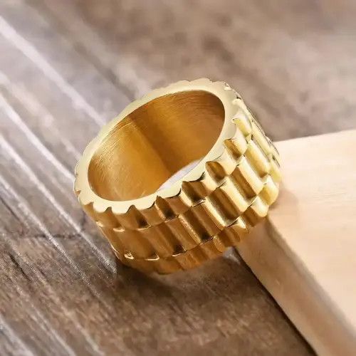 Vintage Watch Band Shaped Ring Size ONE SIZE - 2 Thumbnail