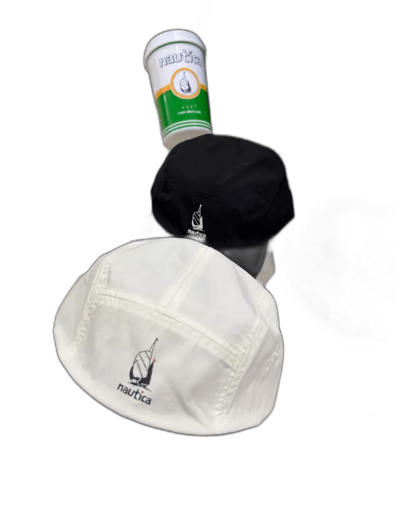 Nautica Flat Brim Cap with Sailboat Logo
