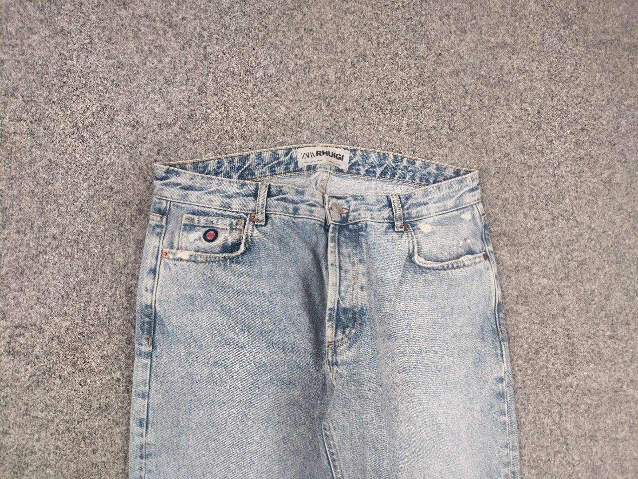 Rhude Zara Rhuigi RHUDE Design Baggy Relaxed Fit men's Mom Jeans Size US 34 / EU 50 - 6 Thumbnail