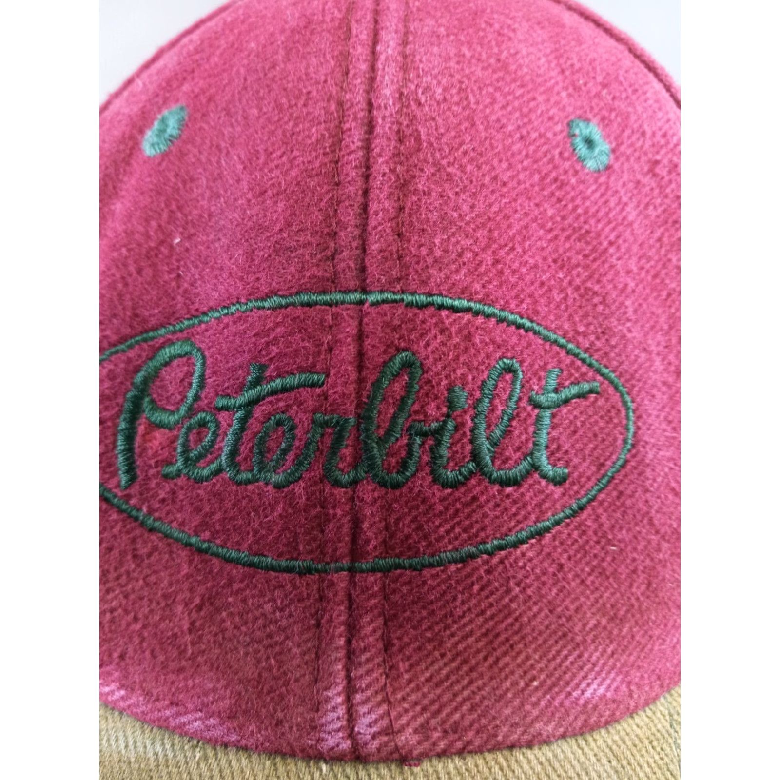 Vintage VINTAGE Cyrk Peterbilt Maroon Adjustable Snapback Hat Cap Mens Size ONE SIZE - 3 Thumbnail
