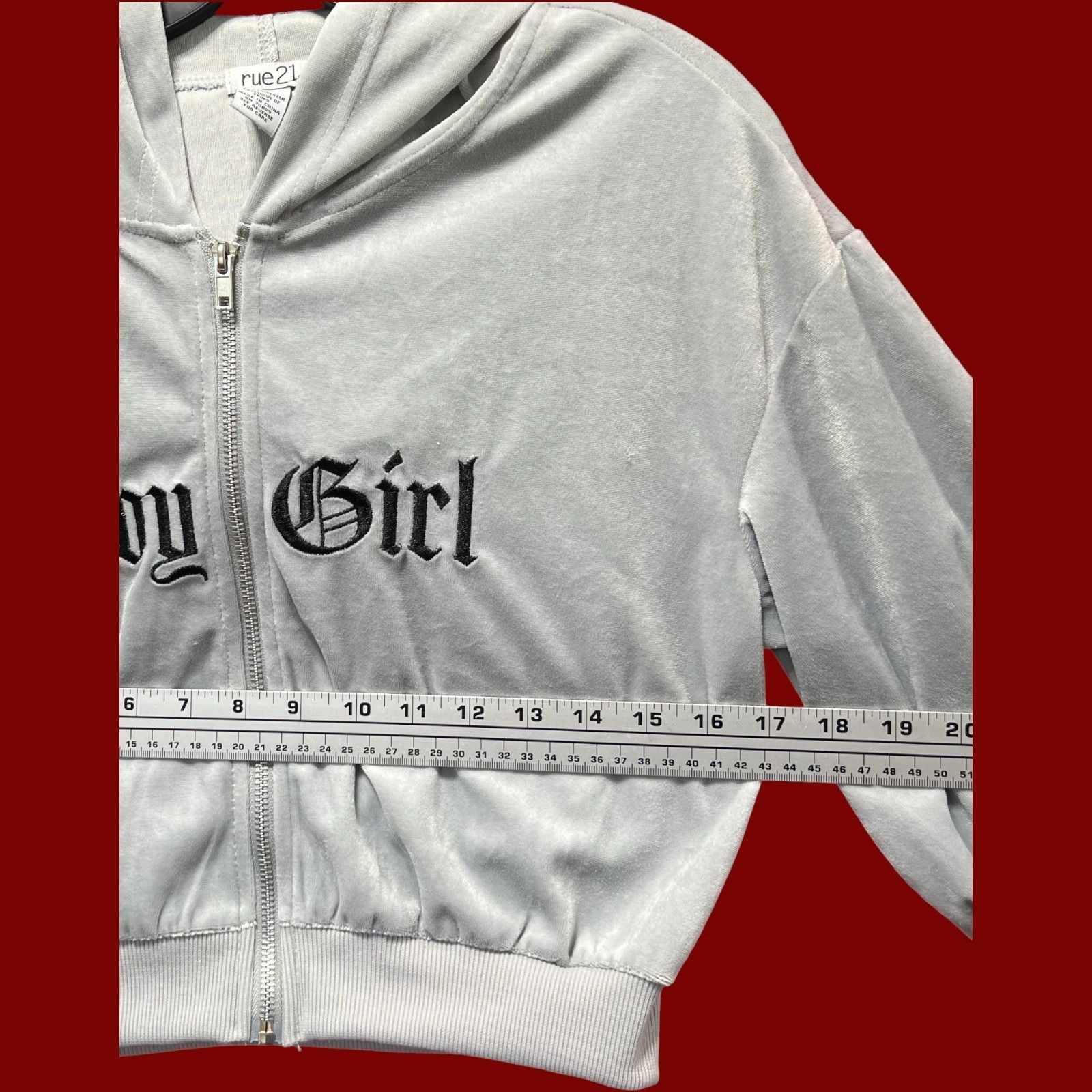 rue21 Rue 21 - Women's Long Sleeve Hooded Sweatshirt - Grey - Smal Size S / US 4 / IT 40 - 3 Thumbnail