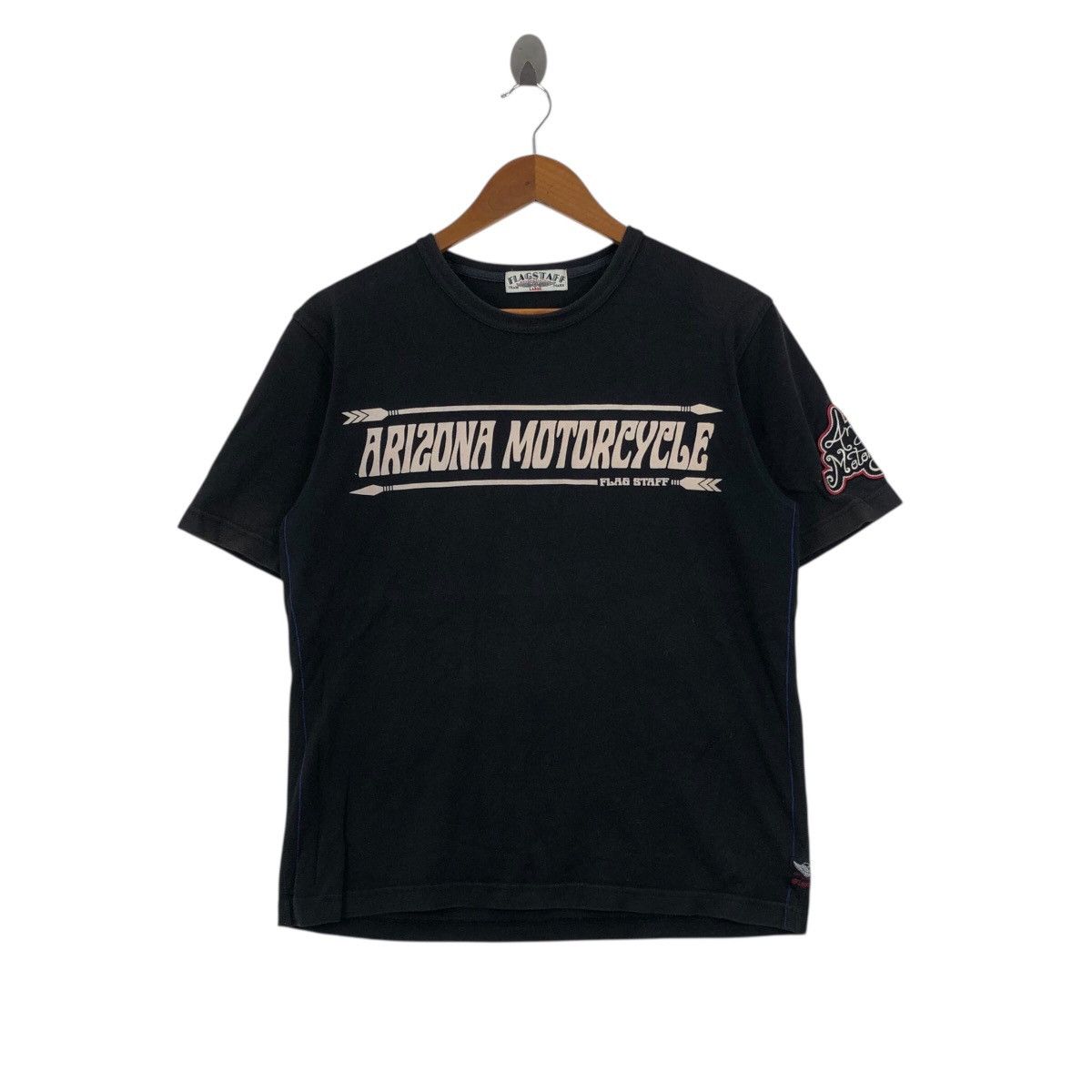Flagstuff Japanese Brand FLAGSTAFF ARIZONA MOTORCYCLE Big Logo T-Shirt Size US L / EU 52-54 / 3 - 3 Thumbnail