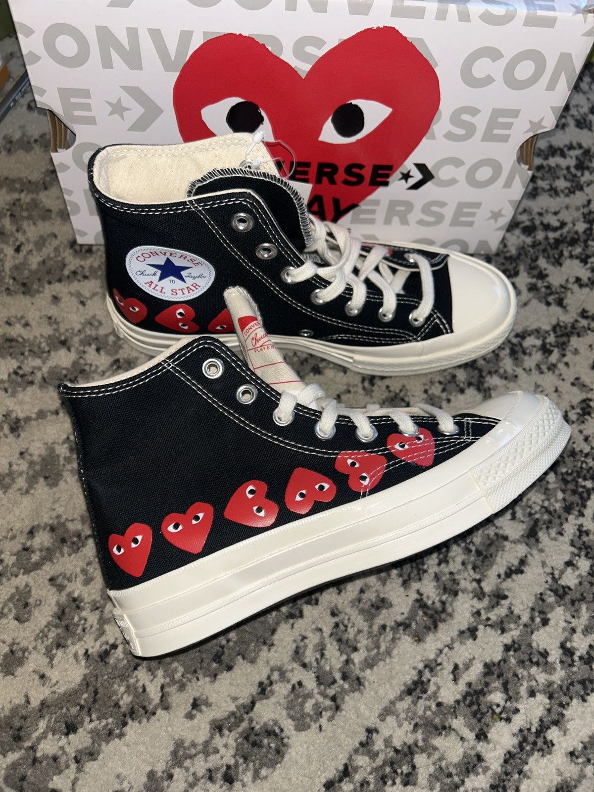 Comme des Garcons PLAY COMME des GARÇONS PLAY Converse Chuck 70 Heart Sneakers Size US 7 / IT 37 - 6 Thumbnail