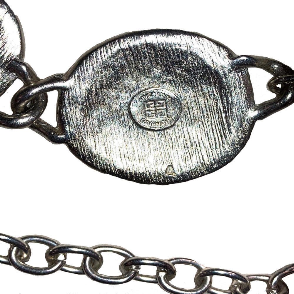 Givenchy Givenchy Silver Plated Monogram Coin Eternity Necklace Size ONE SIZE - 6 Thumbnail