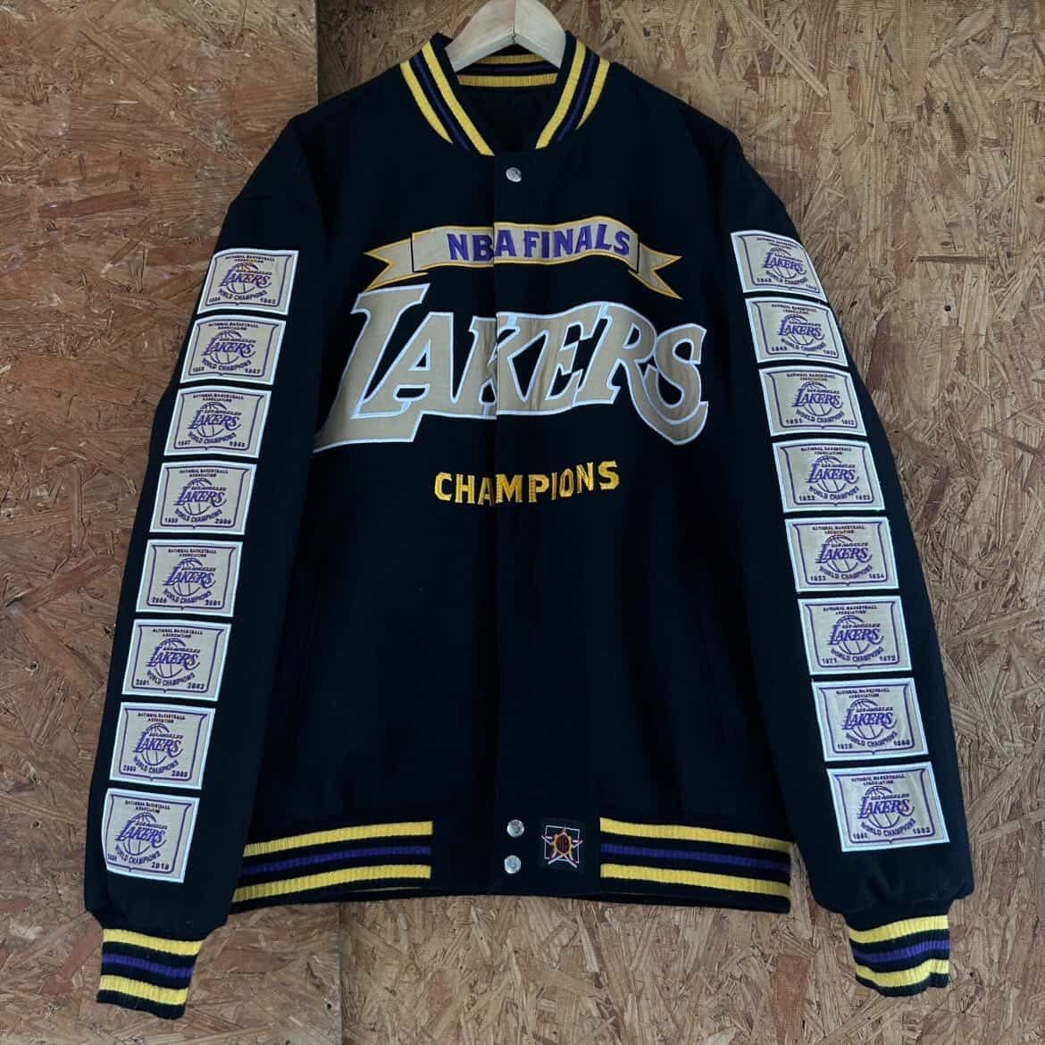 Jeff Hamilton RARE LA Lakers NBA Champions Reversible Jacket Jeff Hamilton Size US L / EU 52-54 / 3 - 1 Thumbnail