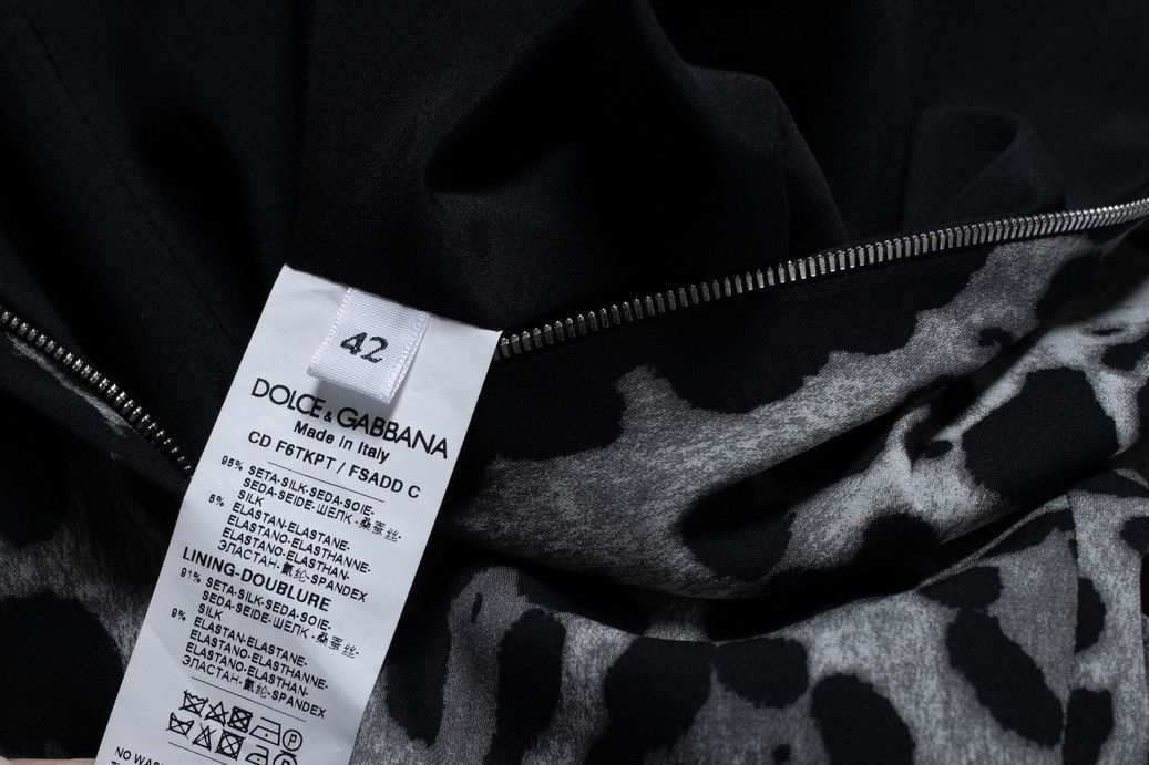 Dolce & Gabbana Dolce & Gabbana, grey leopard printed maxi dress Size S / US 4 / IT 40 - 6 Thumbnail