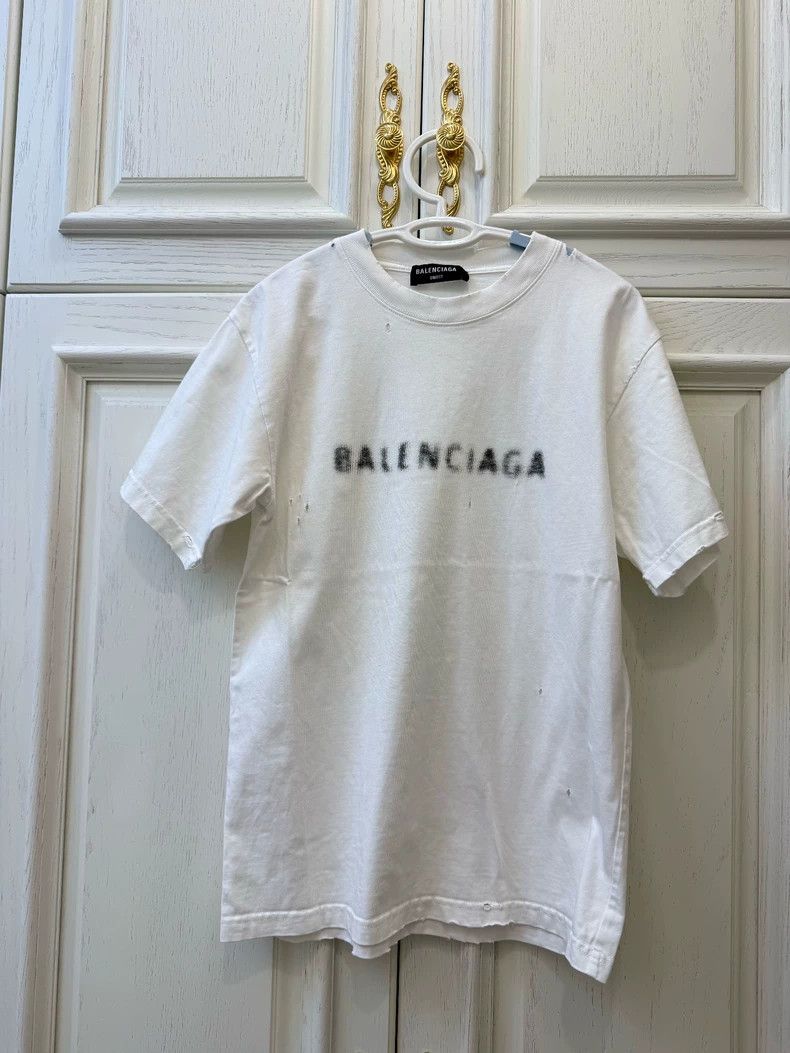 Balenciaga Balenciaga Short Sleeve Top Size US S / EU 44-46 / 1 - 1 Thumbnail