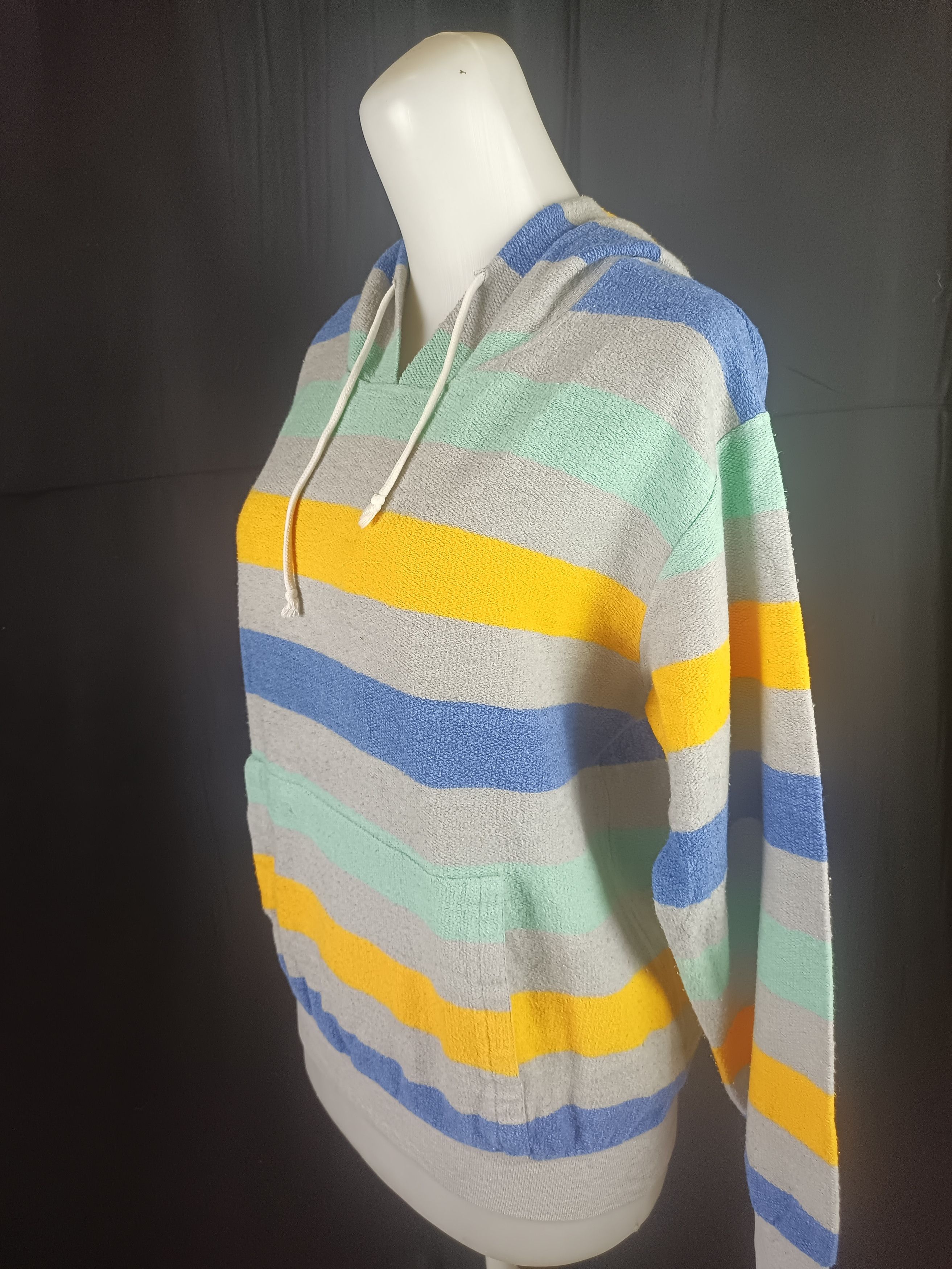 If Six Was Nine × Japanese Brand STOCKMAN Striped Hoodie Multicolor Size M / US 6-8 / IT 42-44 - 20 Thumbnail