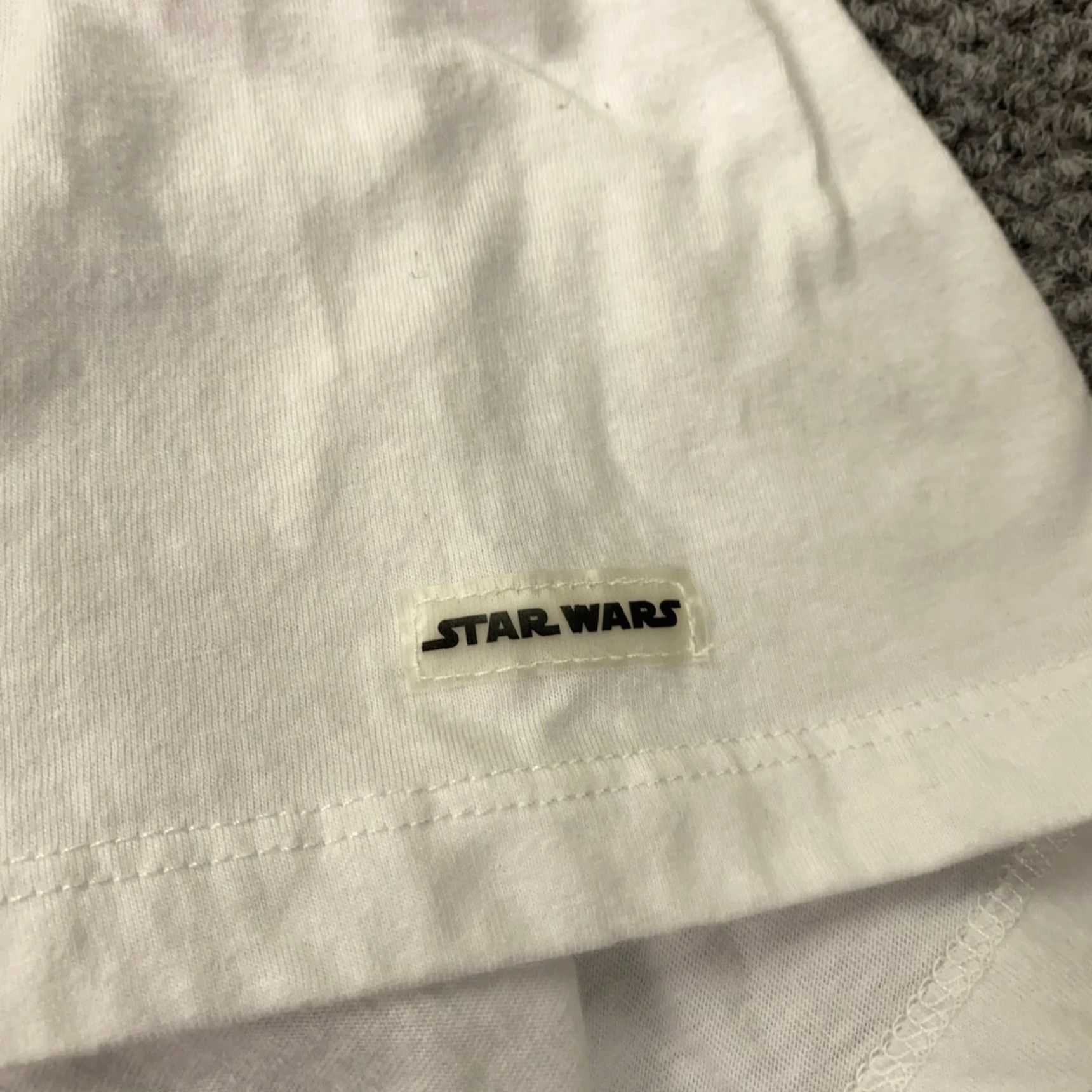 Star Wars Star Wars Darth Vader Shirt Mens Large White Knit Cotton Polyester Crew Neck T-Shirt Pockets All Seasons 4-Season Star Wars Mens L Size US L / EU 52-54 / 3 - 5 Thumbnail