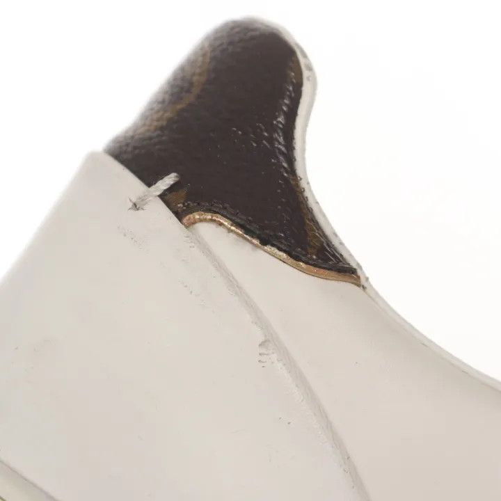 Louis Vuitton Louis Vuitton White Brown Frontrow Sneakers -2508 Size US 6 / IT 36 - 8 Thumbnail