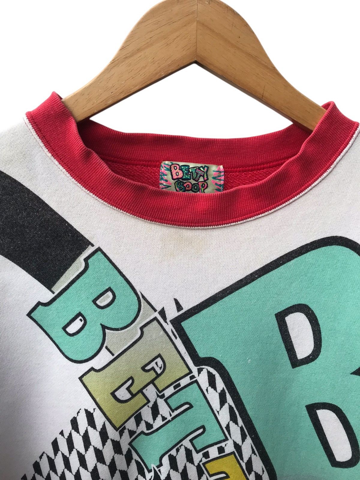 Cartoon Network Vintage 90s Betty Boop Overprinted Sweatshirt - STAINS Size US M / EU 48-50 / 2 - 2 Thumbnail